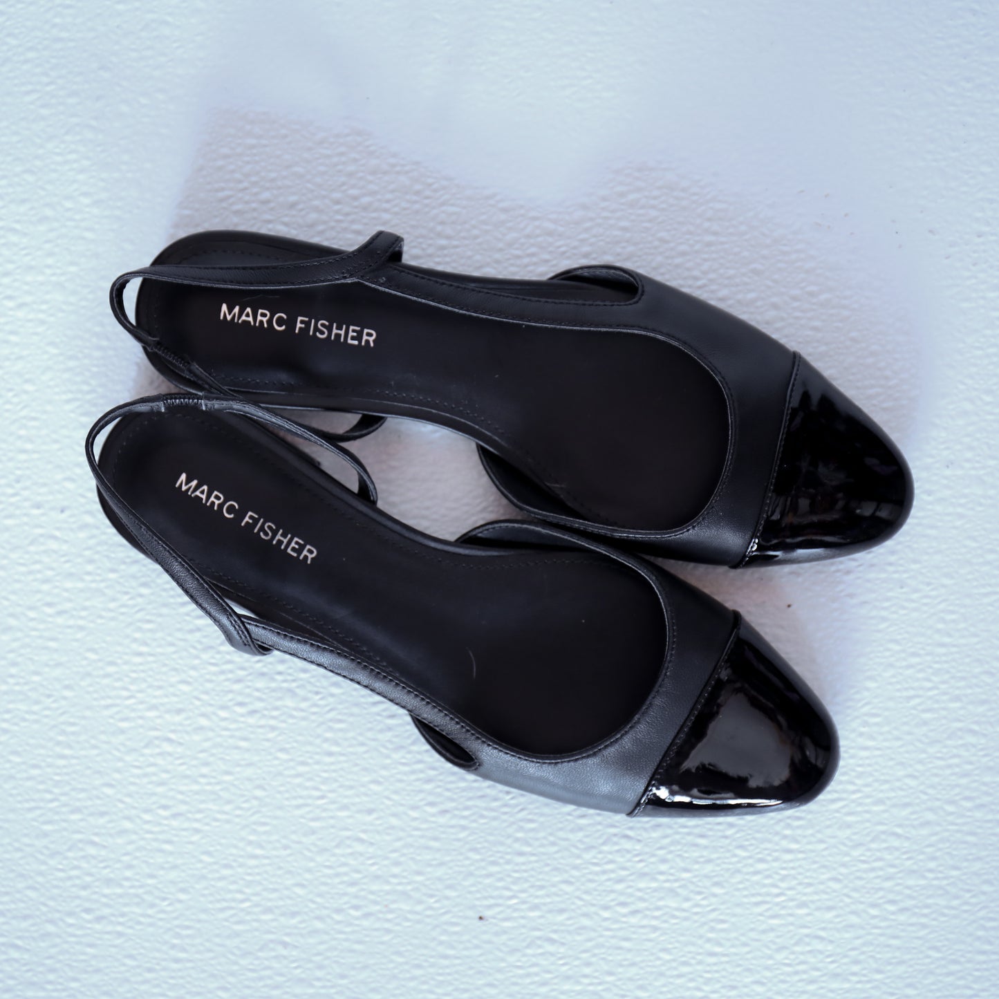 Marc Fisher Dela Sling Back Patent Leather Flats