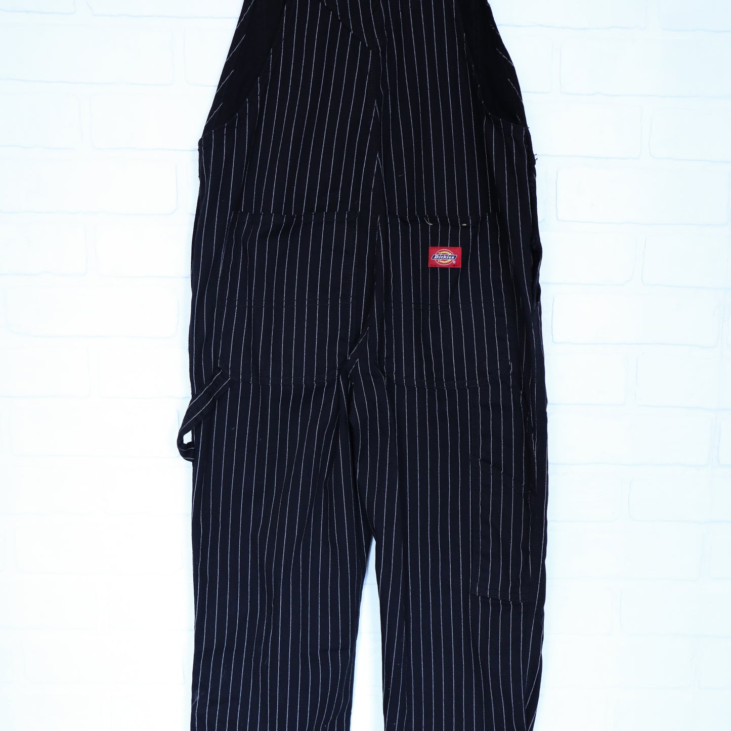 Dickies Black & White Pinstripe Overalls