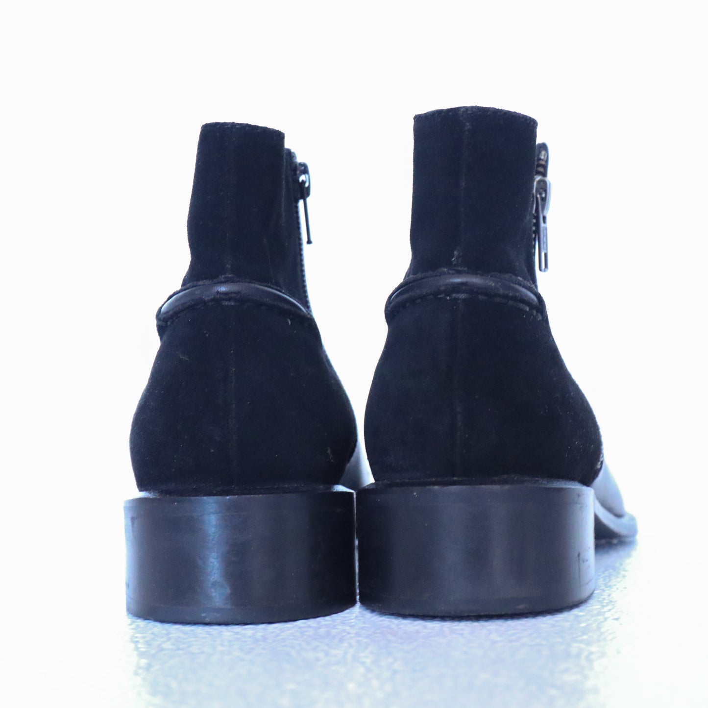 Seychelles Black Suede & Leather Ankle Boot