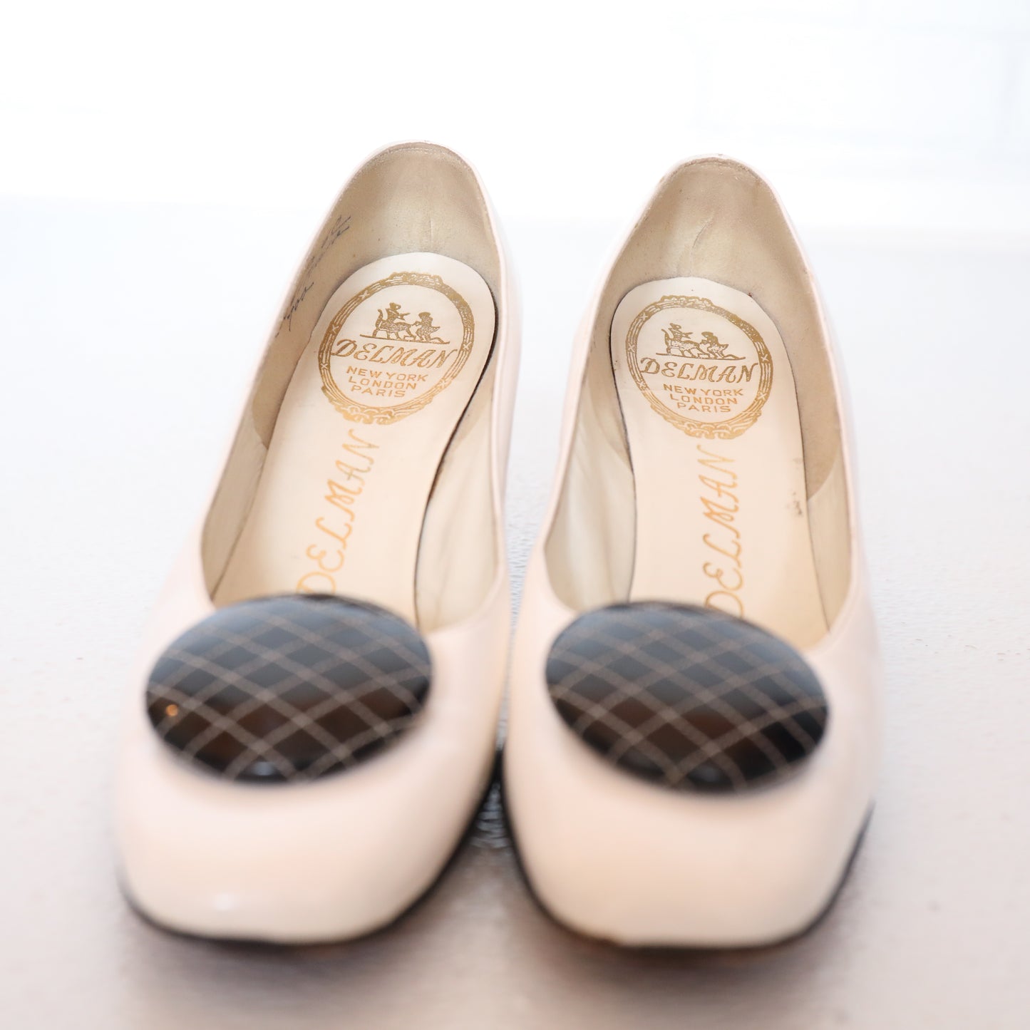 Vintage Delman Black & White Pumps