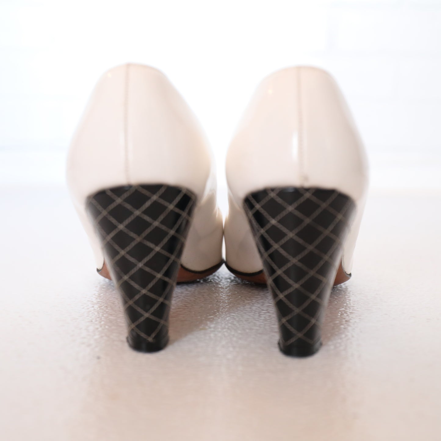 Vintage Delman Black & White Pumps