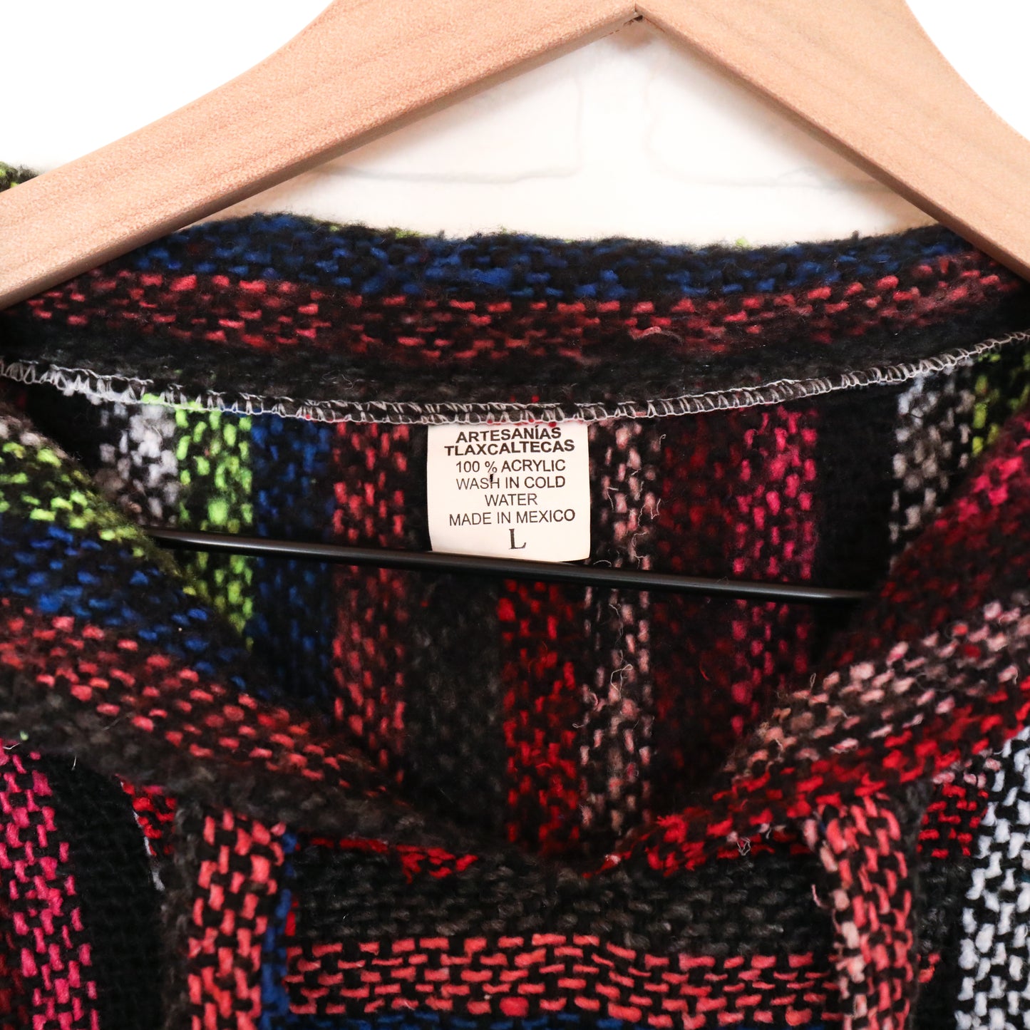 Unbranded Baja Style Oversized Multi Color Stripe Hoodie