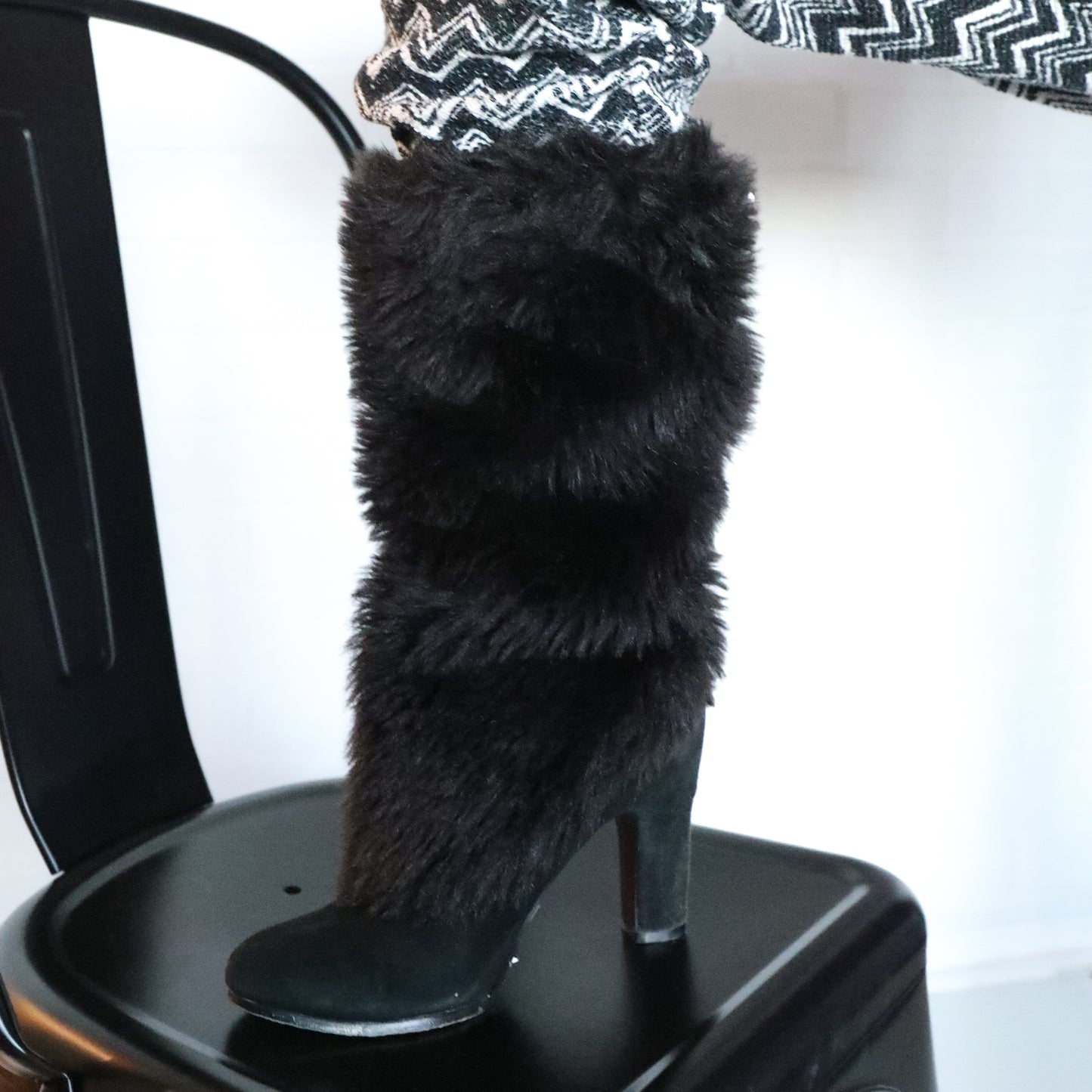 Sam Edelman Faux Fur Heel Knee Boots