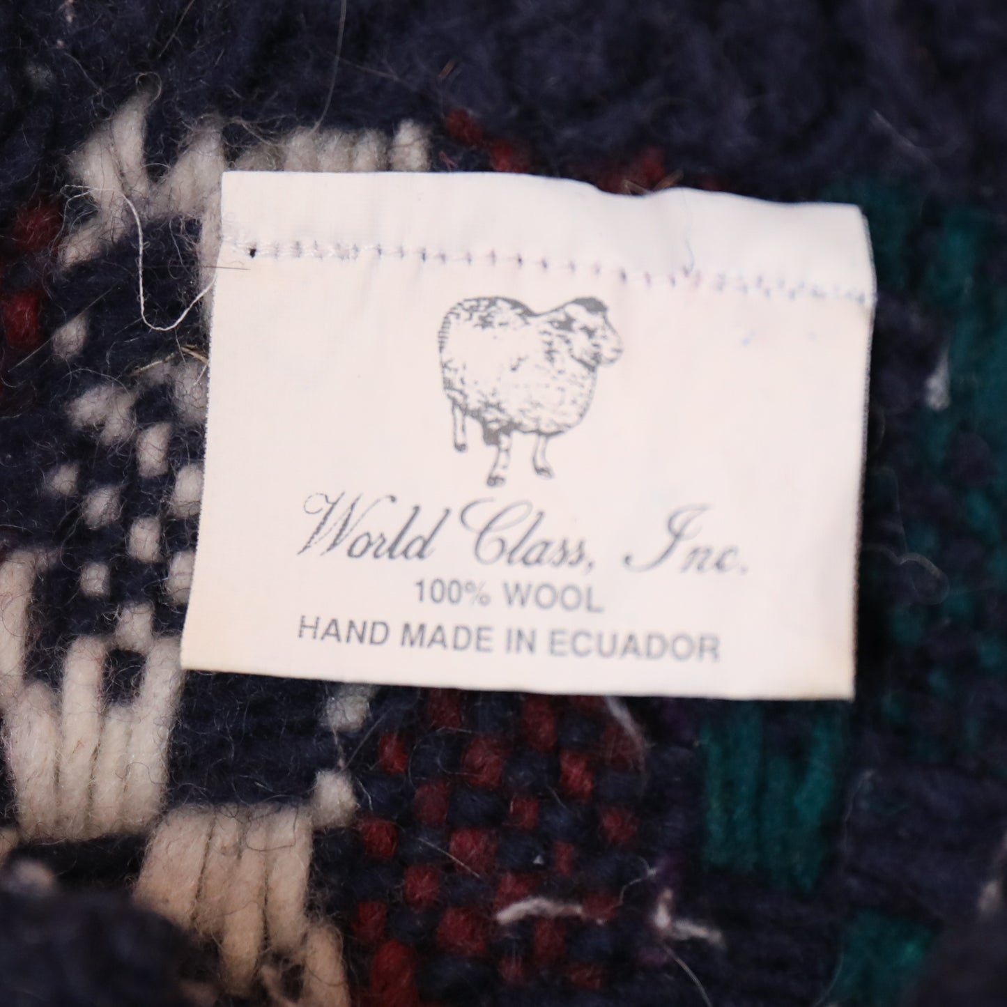 World Class, Inc Vintage Full Button Wool Oversized Sweater