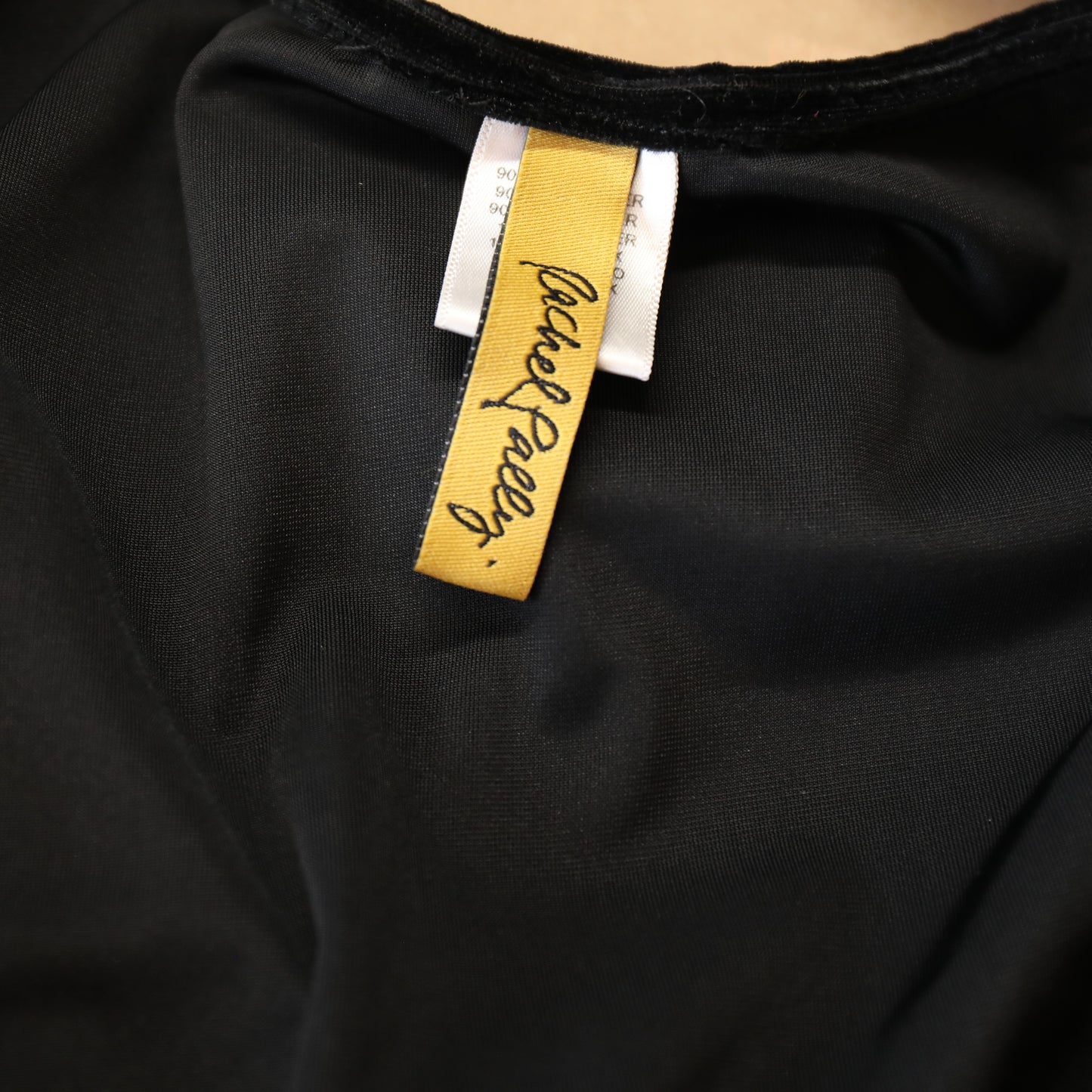 Rachel Pally Black Velvet Form Fitting Dress
