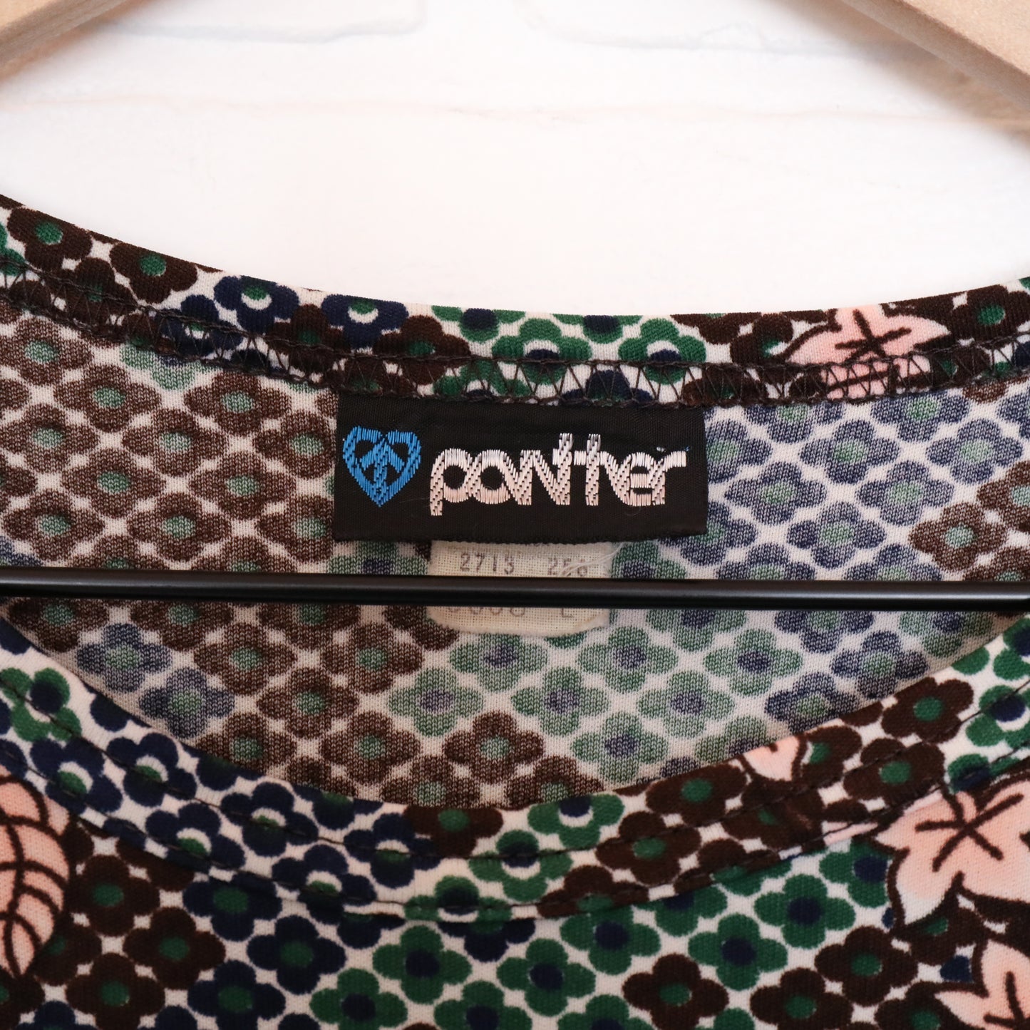 Vintage Panther Brand Floral Lion & Lioness Shirt