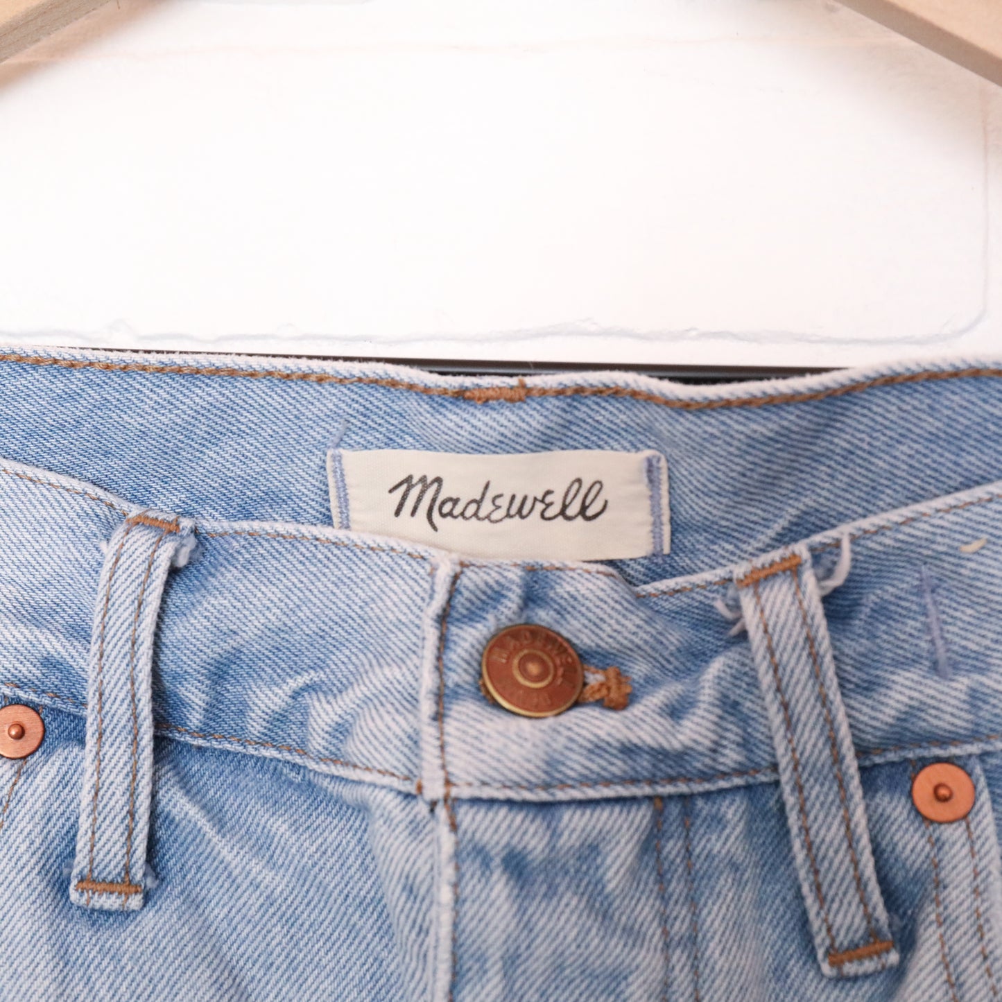 Madewell Relaxed Fit Denim Cut Off Button Fly Shorts