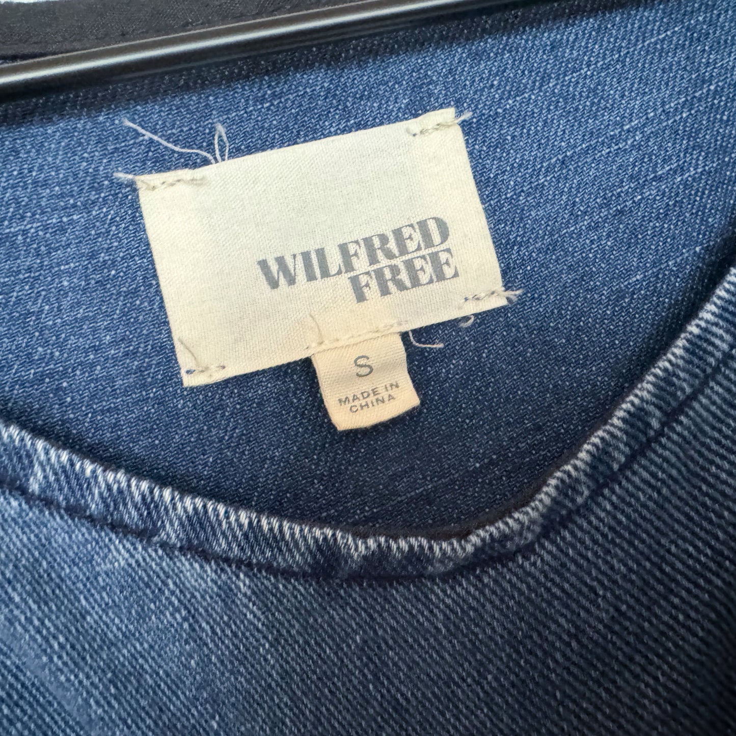Wilfred Free Raw Hem Relaxed Fit Denim Tunic