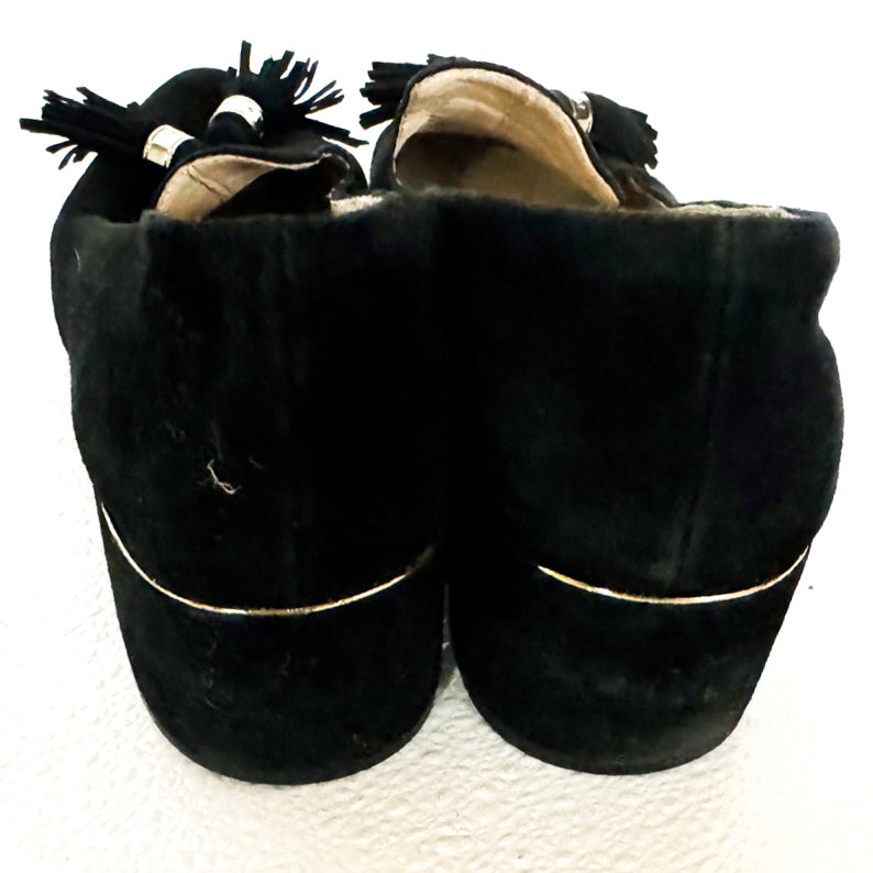 Karl Lagerfeld Paris Suede Tassel Loafers
