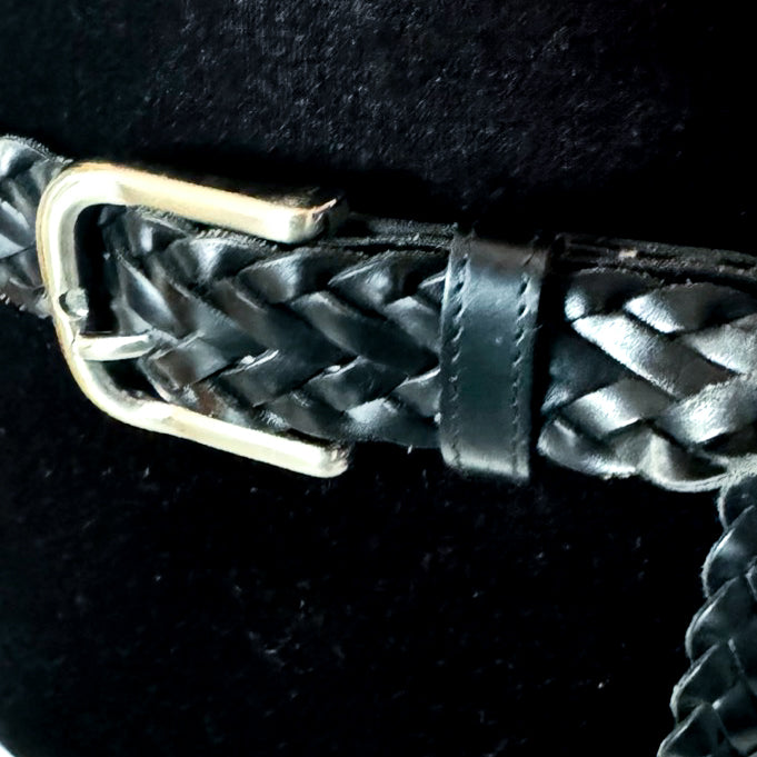Unbranded Black Braided Leather Belt