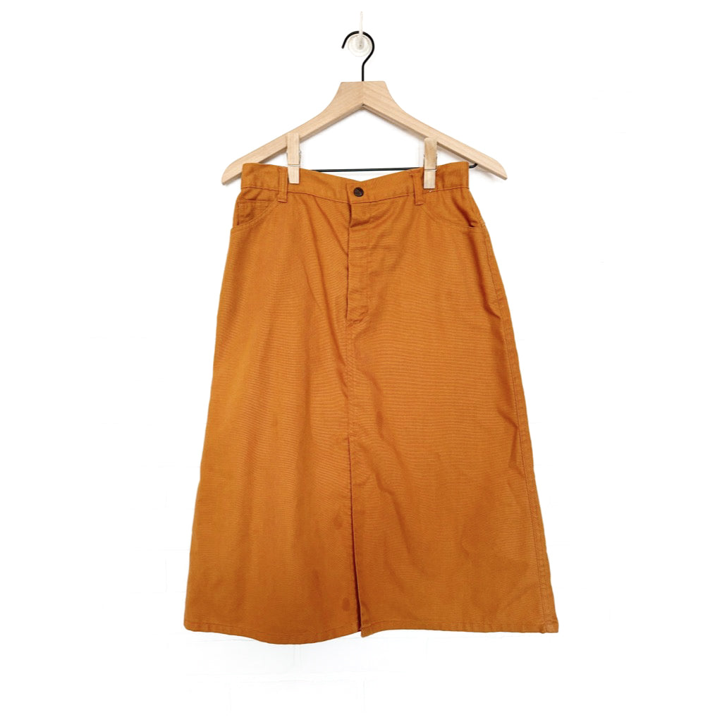 Vintage Candie's Burnt Orange Midi Skirt