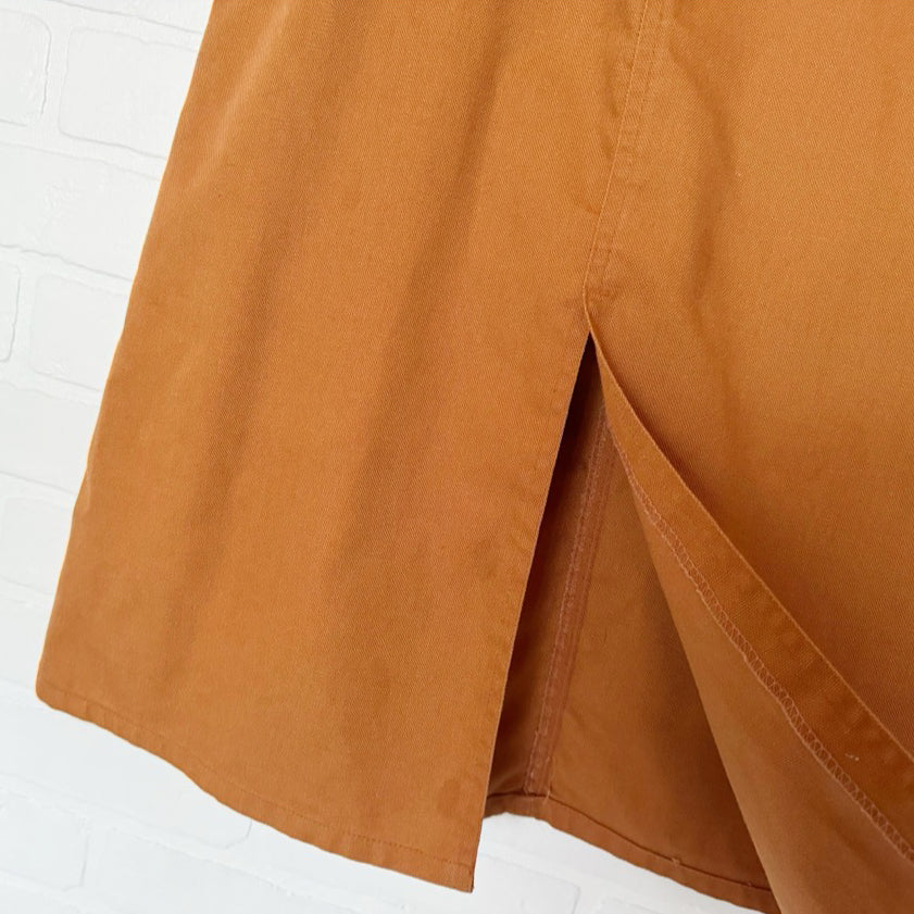 Vintage Candie's Burnt Orange Midi Skirt