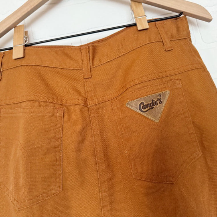 Vintage Candie's Burnt Orange Midi Skirt