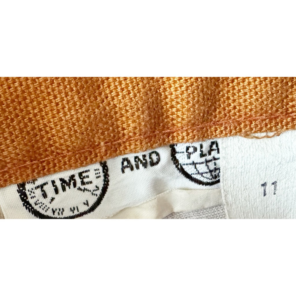 Vintage Candie's Burnt Orange Midi Skirt