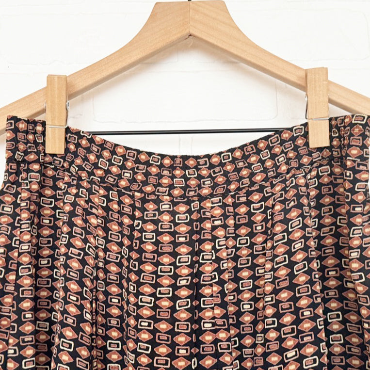 Vintage Mike's Girl Brand Printed Maxi Skirt