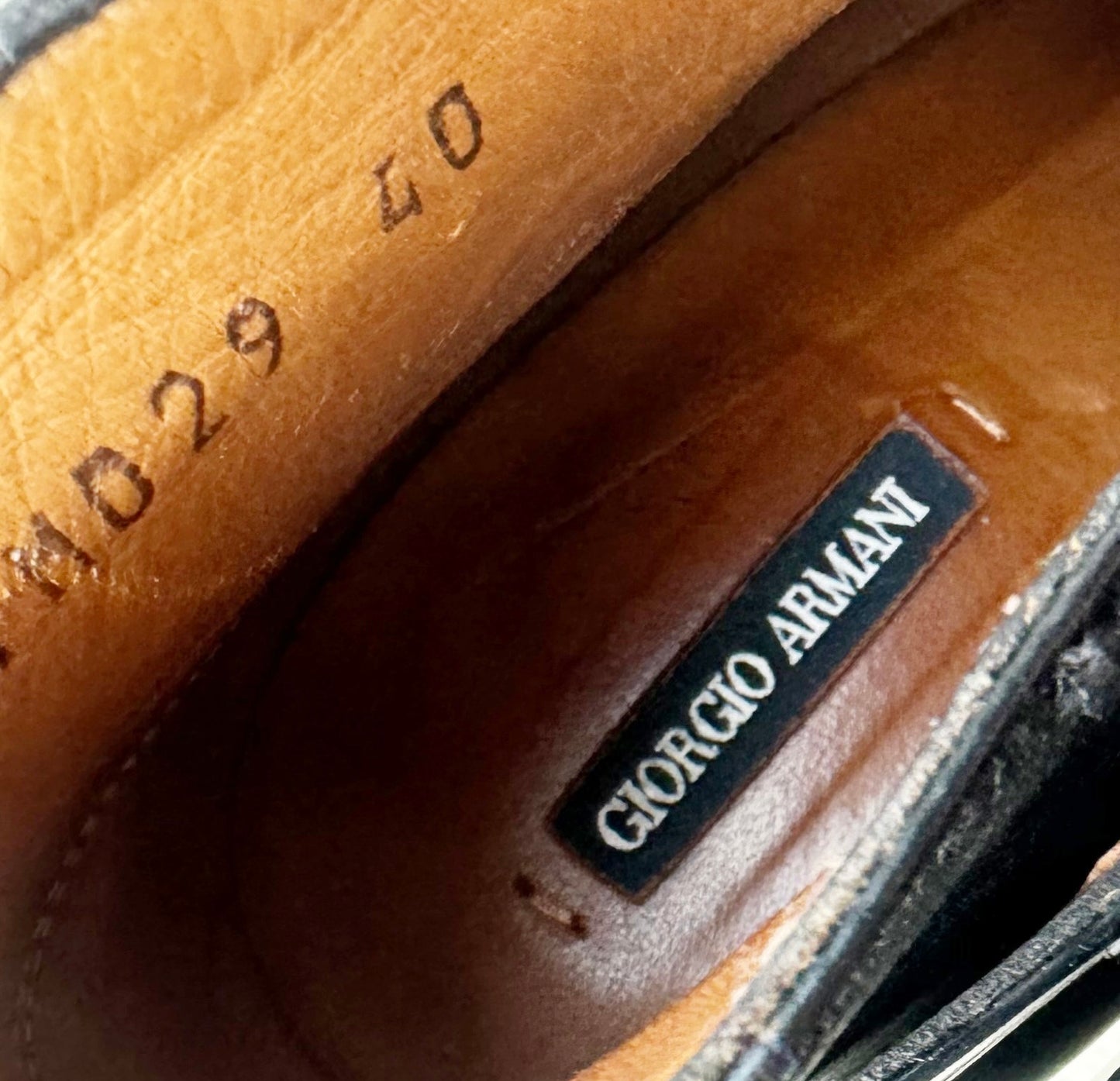 Giorgio Armani Black Ankle Buckle Stiletto Booties