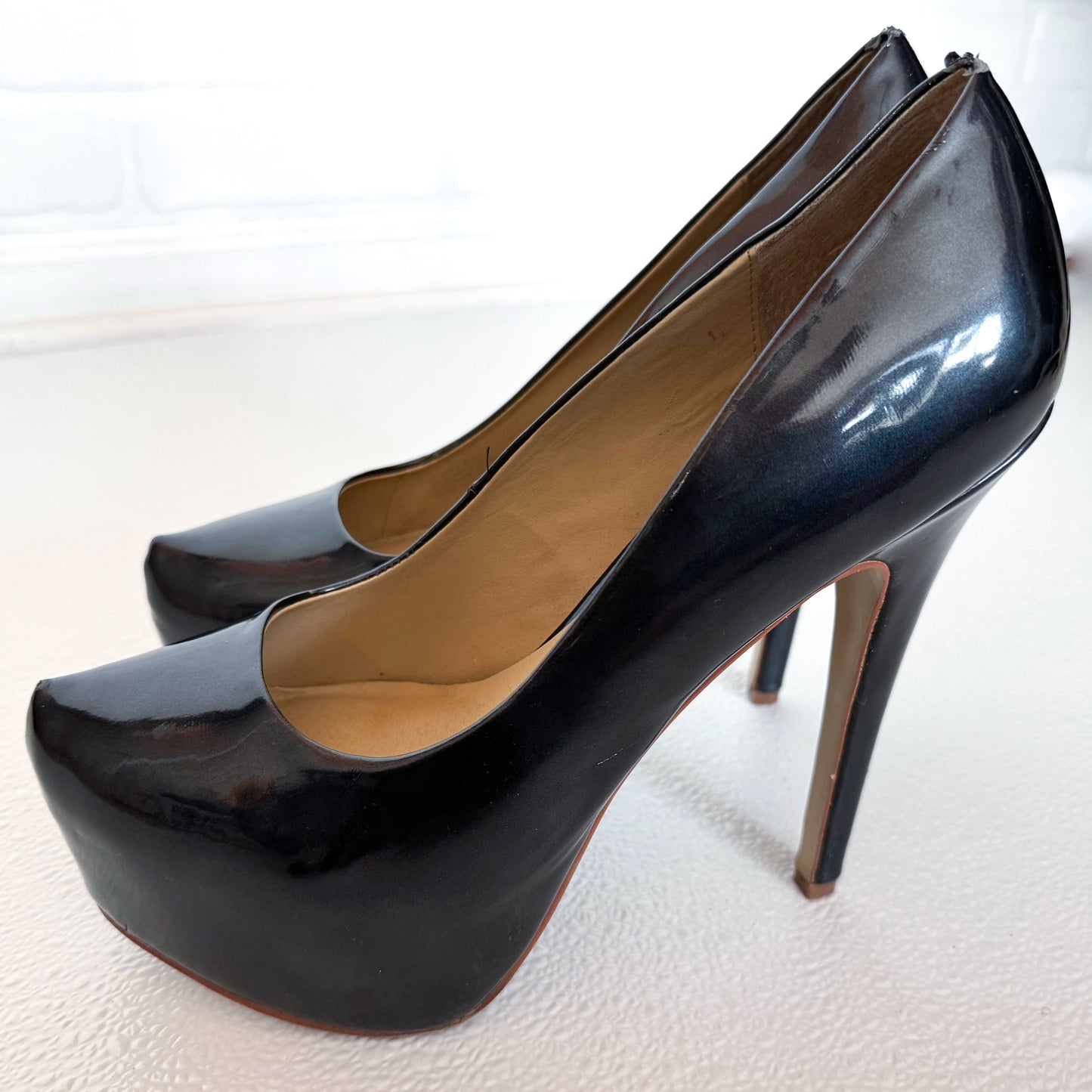 Steve Madden Black Platform Stiletto Heels
