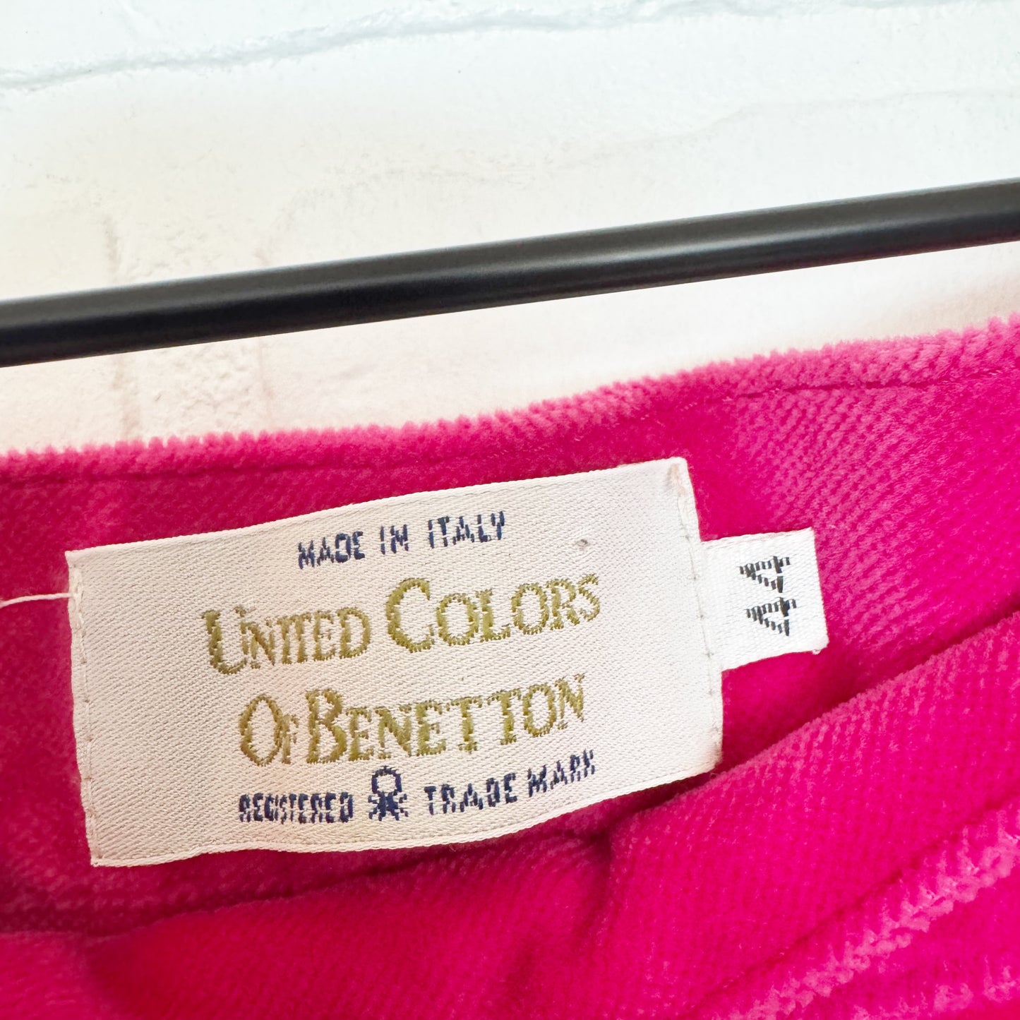 Vintage United Colors of Benetton Pink Velvet Pants