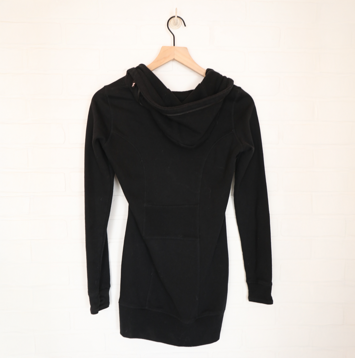 Triple Five Soul Black Longline Full Zip Hoodie