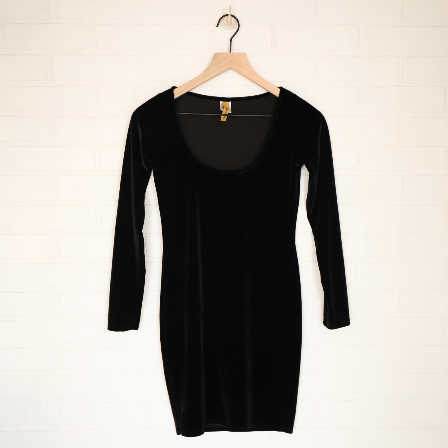 Rachel Pally Black Velvet Form Fitting Dress