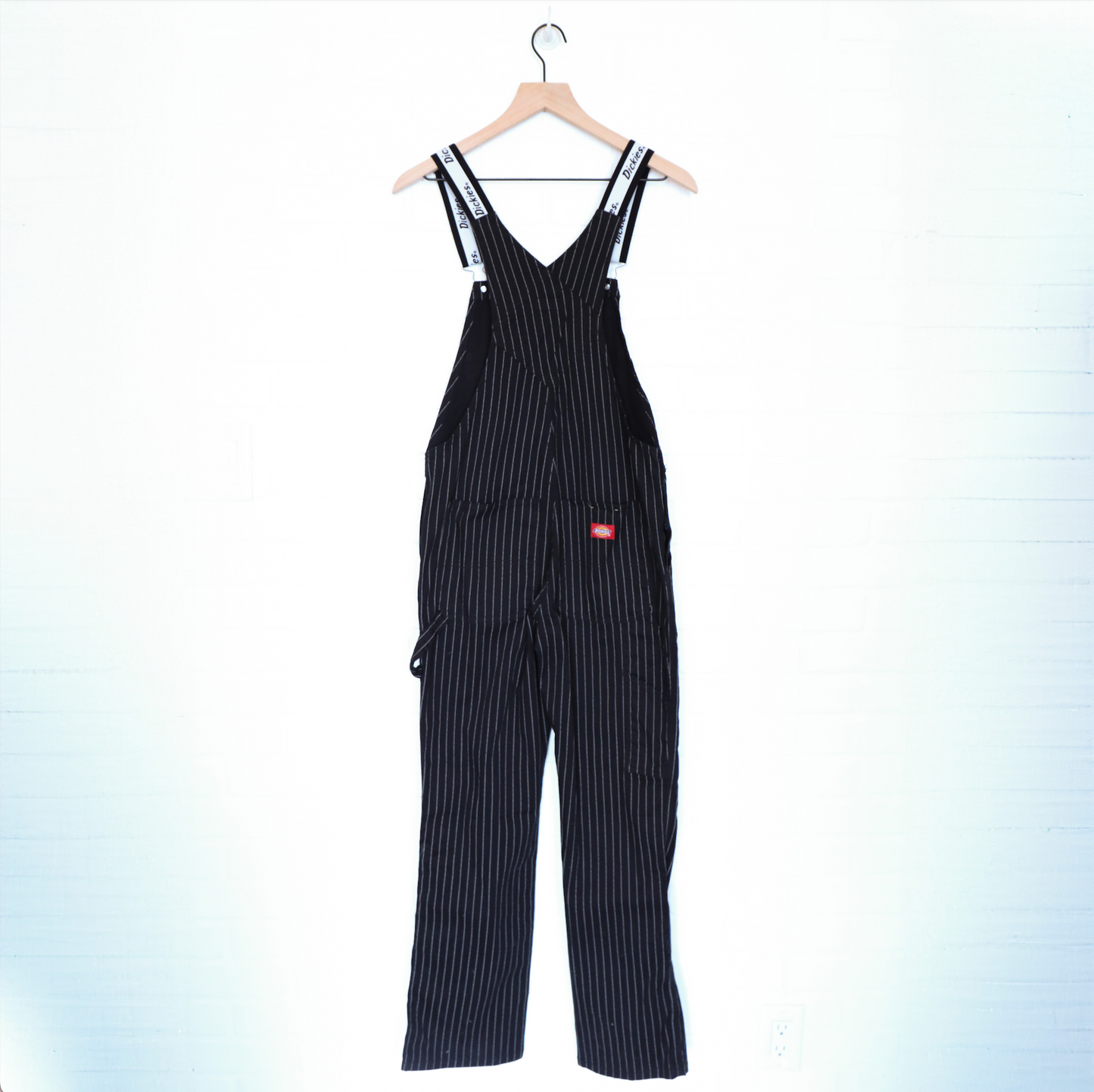 Dickies Black & White Pinstripe Overalls