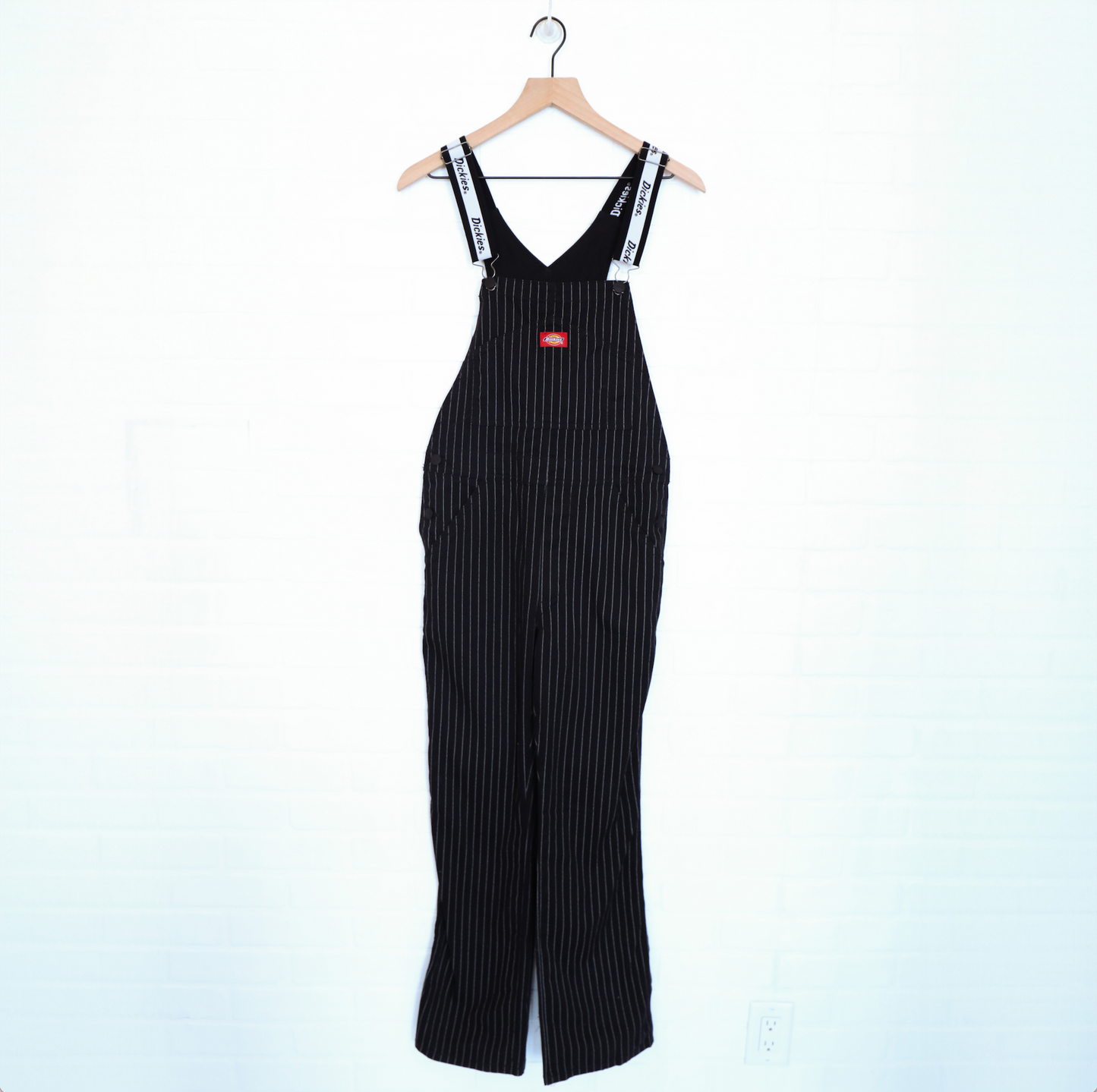 Dickies Black & White Pinstripe Overalls