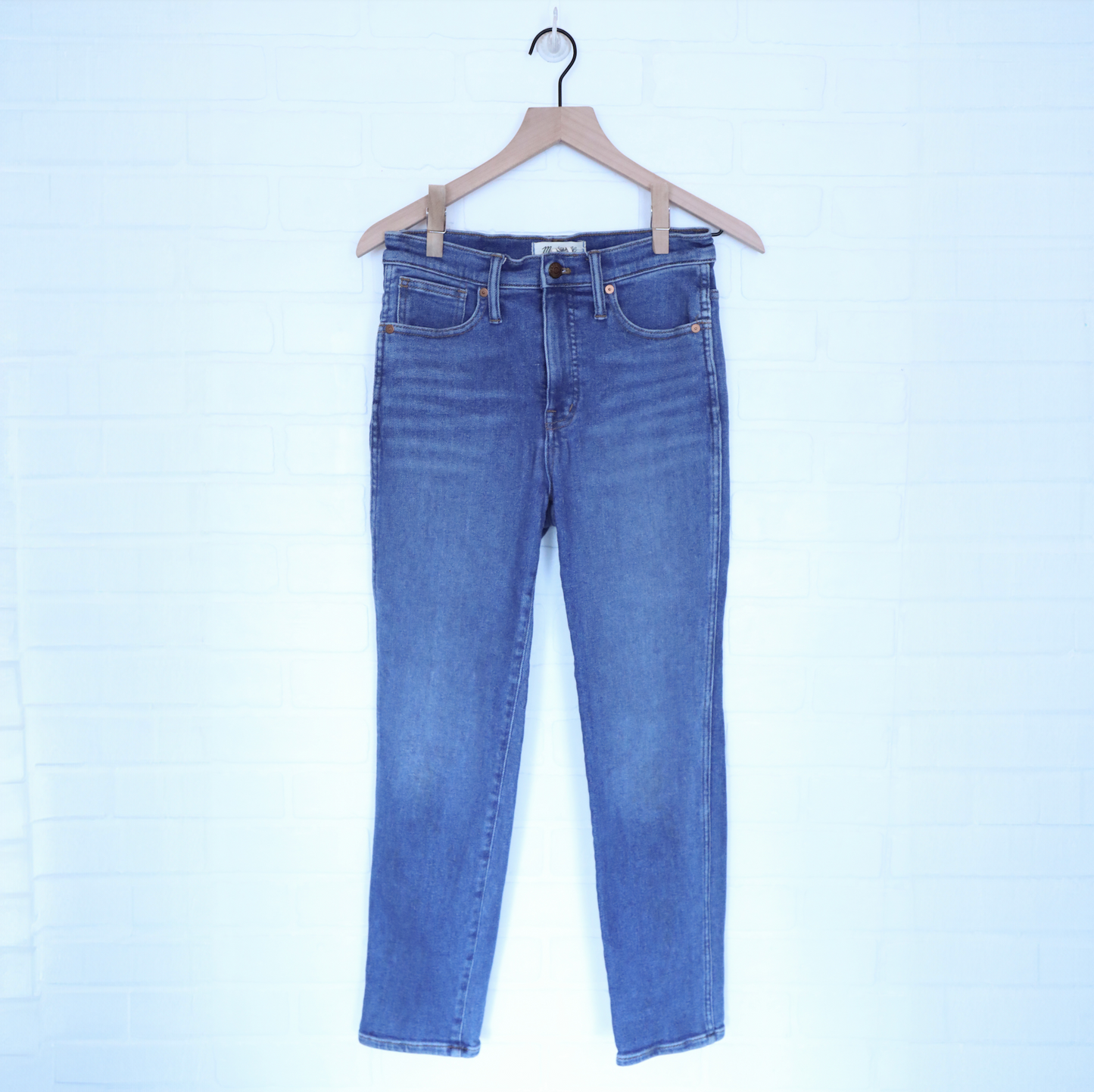 Madewell Stovepipe Hi Rise Straight Leg Jeans