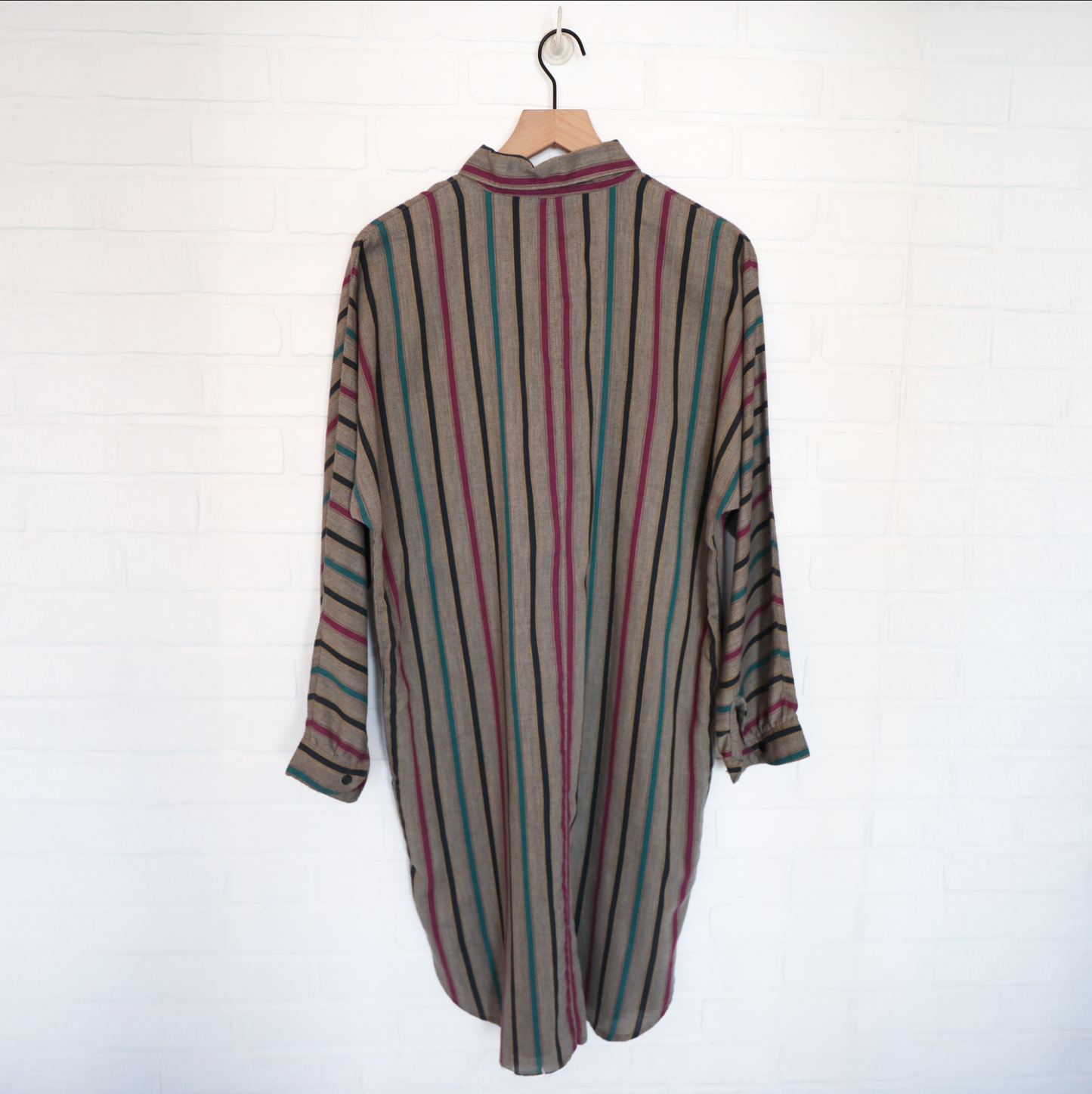 Vintage Diane von Furstenberg DVF Striped Shirt Dress
