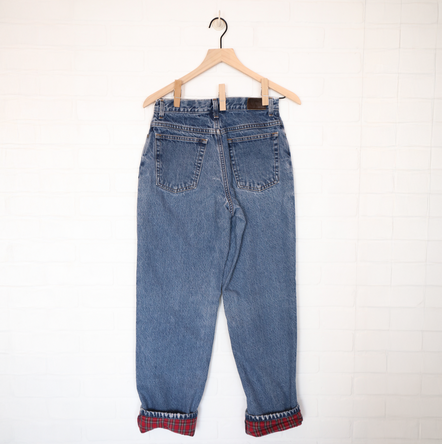 Vintage LL Bean Flannel Lined Relaxed Fit Jeans