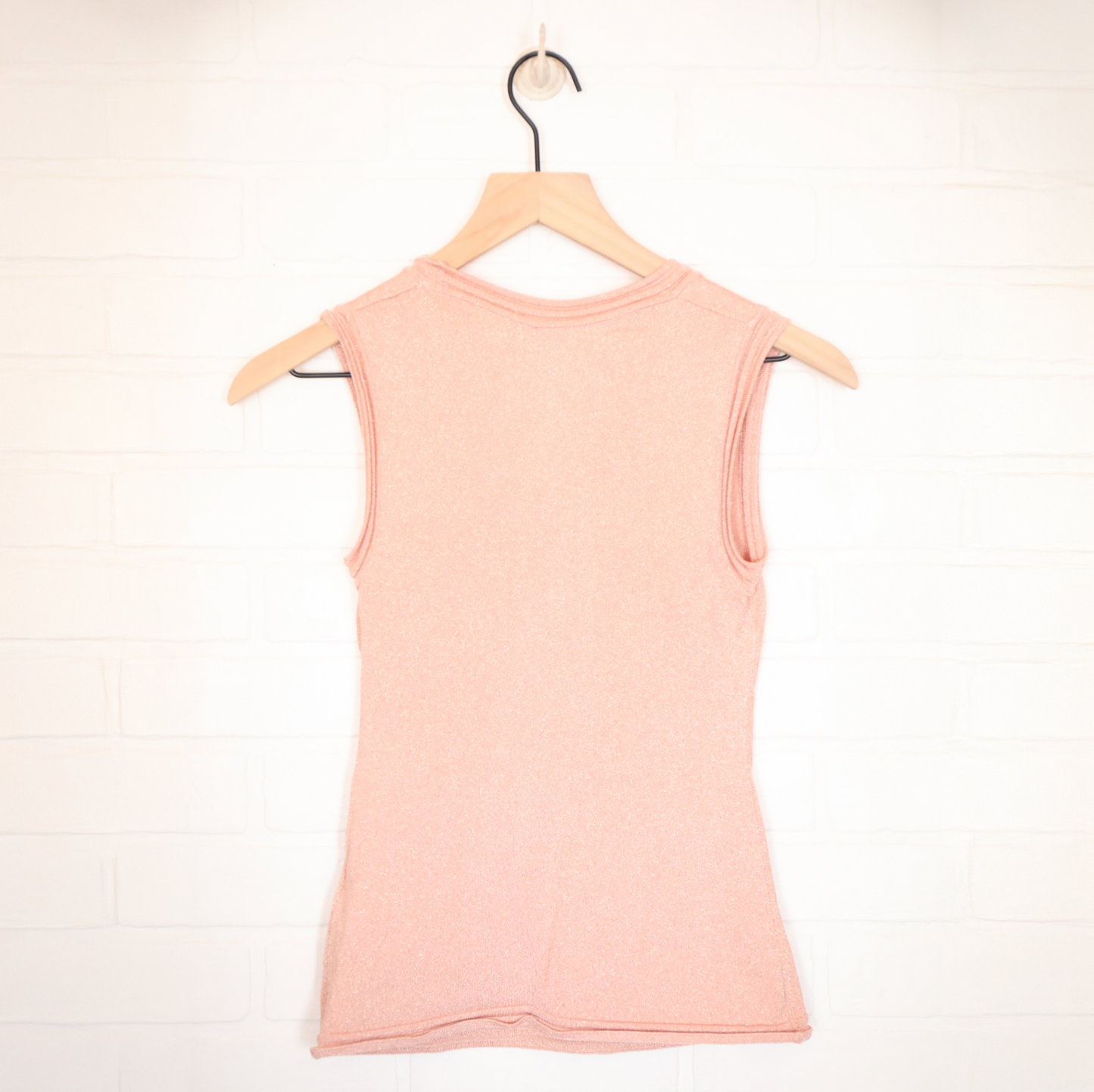 Missoni Blush Pink Sparkle Sleeveless Top Size XS