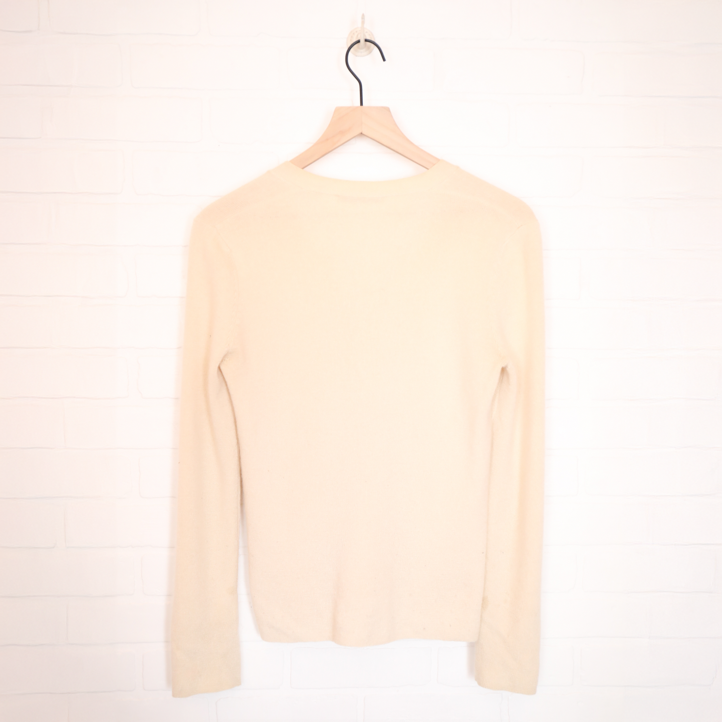 Prada Cream / Ivory Soft Cardigan Sweater Size Small