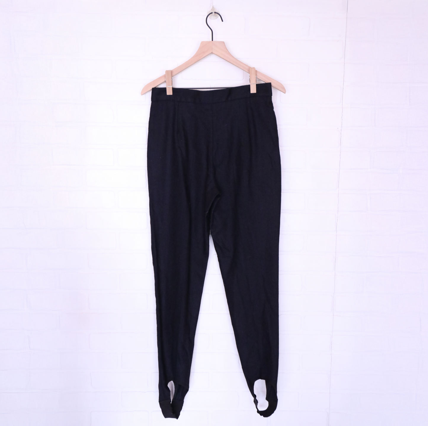 Stella McCartney Navy Zipper Ruffle Detail Stirrup Pants