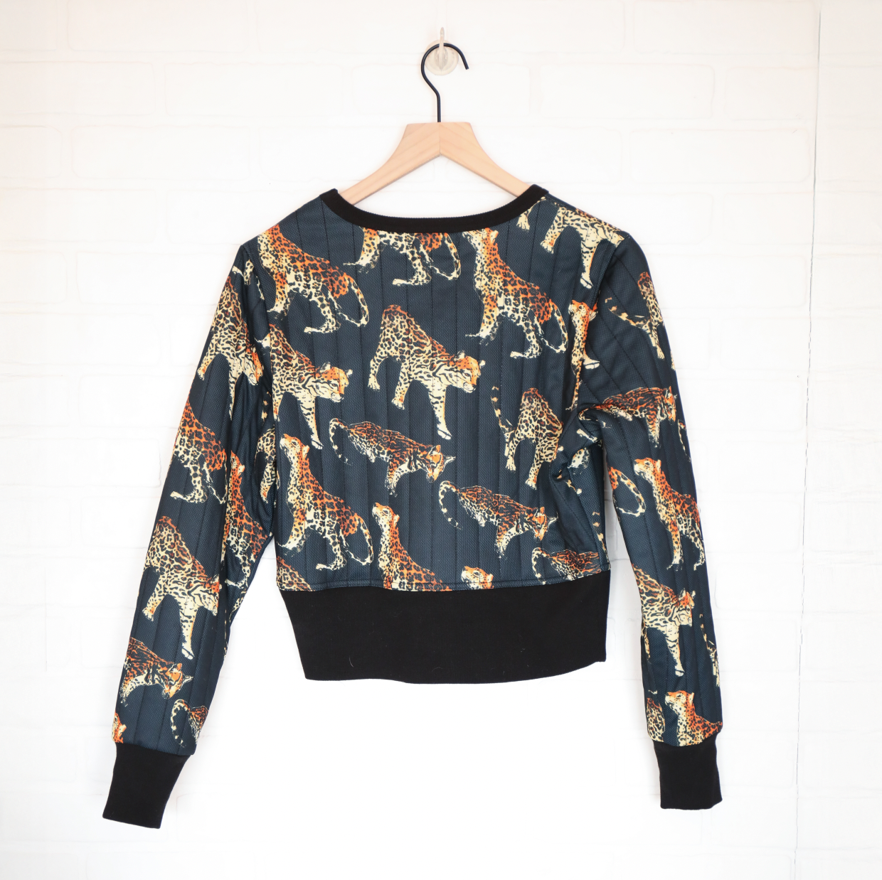Urban Outfitters Big Cat Cropped Sweatshirt