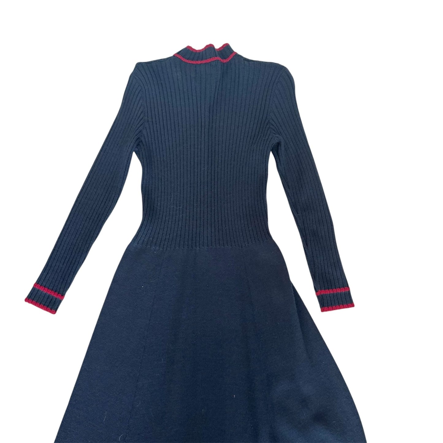 Vintage St. John Navy Fit & Flare Dress 1980s