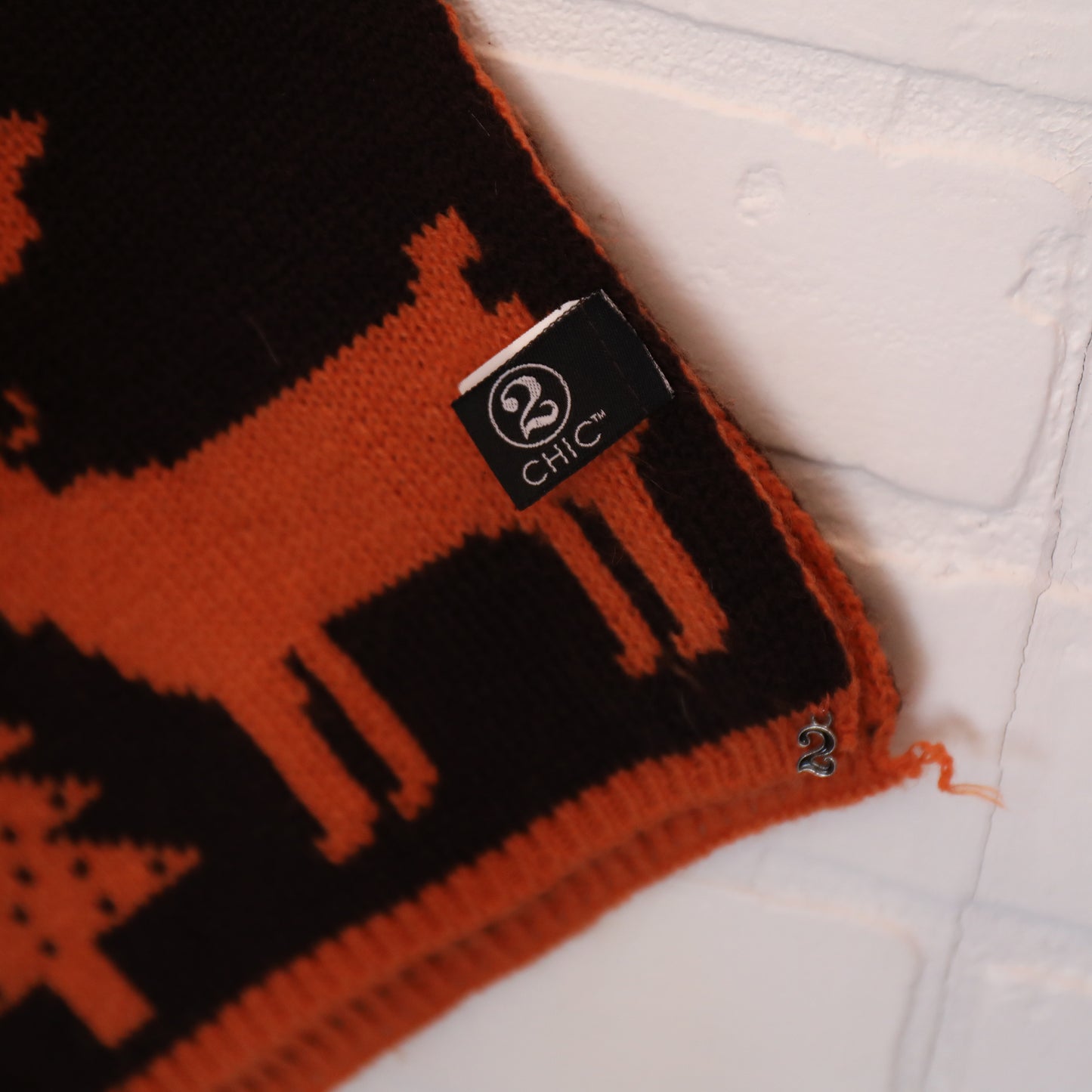 2 Chic Winter Woodlands Fair Isle Long Wide Scarf