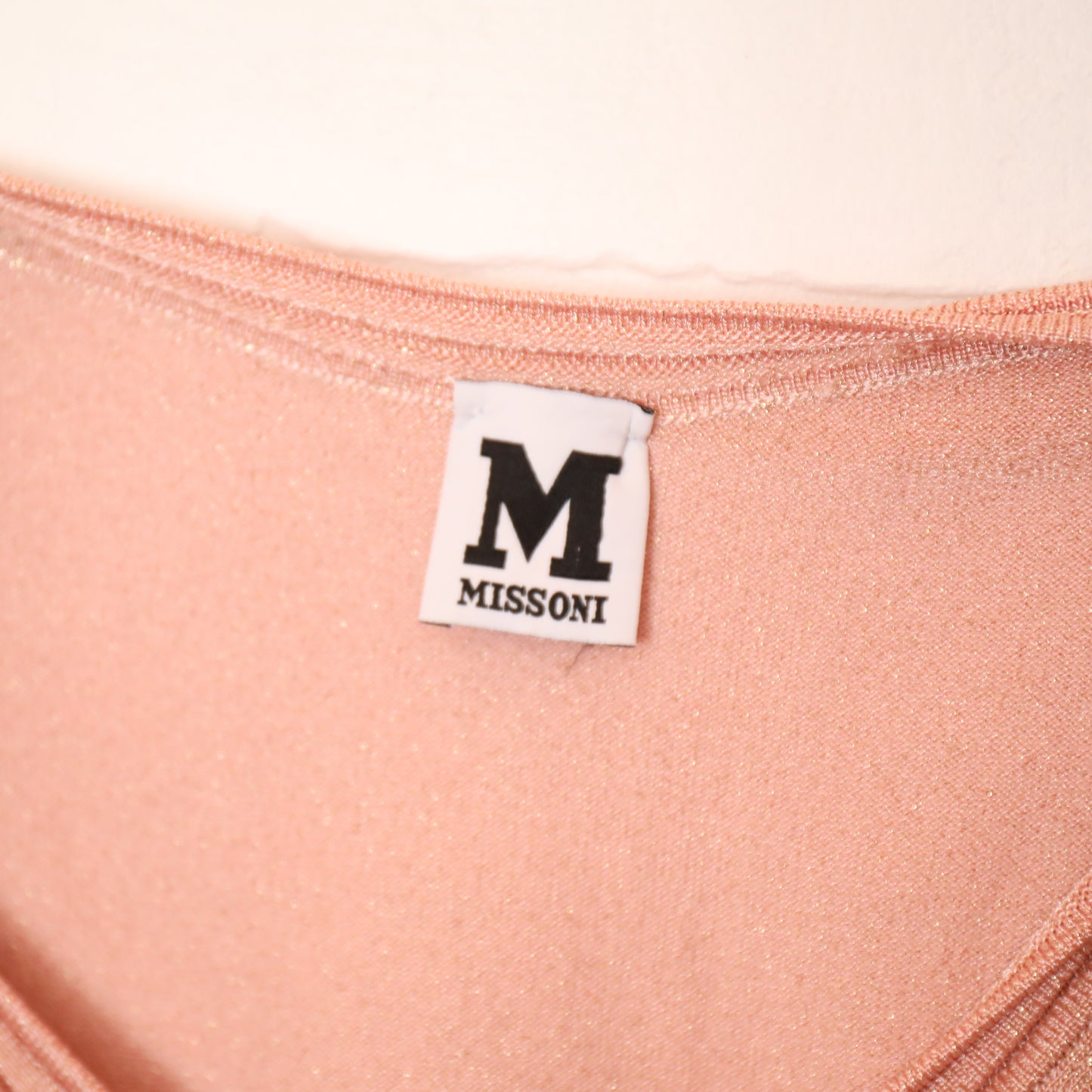 Missoni Blush Pink Sparkle Sleeveless Top Size XS