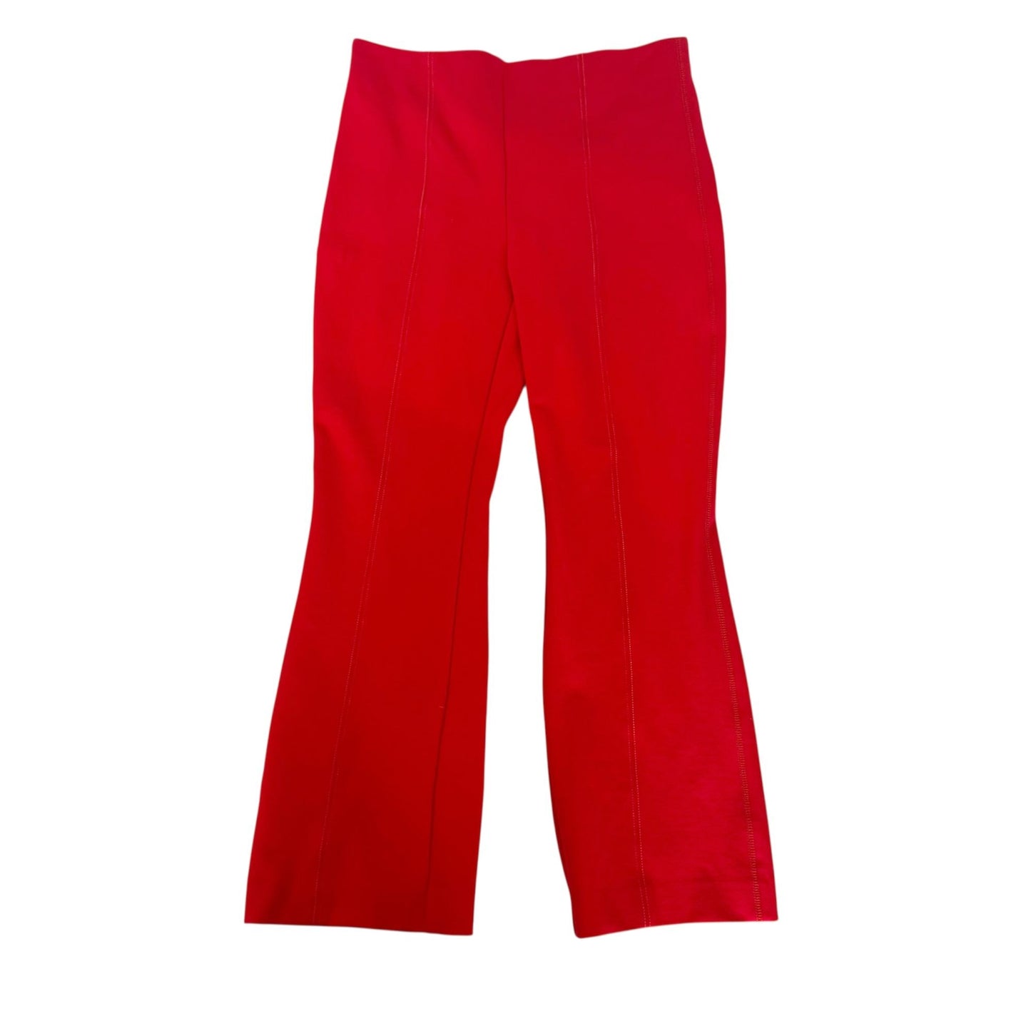 Anthropologie Essential Crop Flare Red Pull On Pant