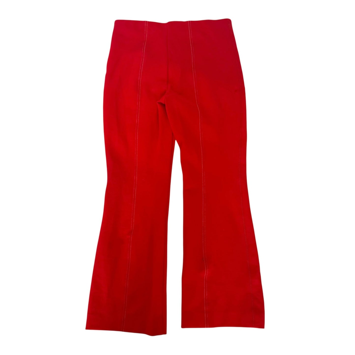 Anthropologie Essential Crop Flare Red Pull On Pant