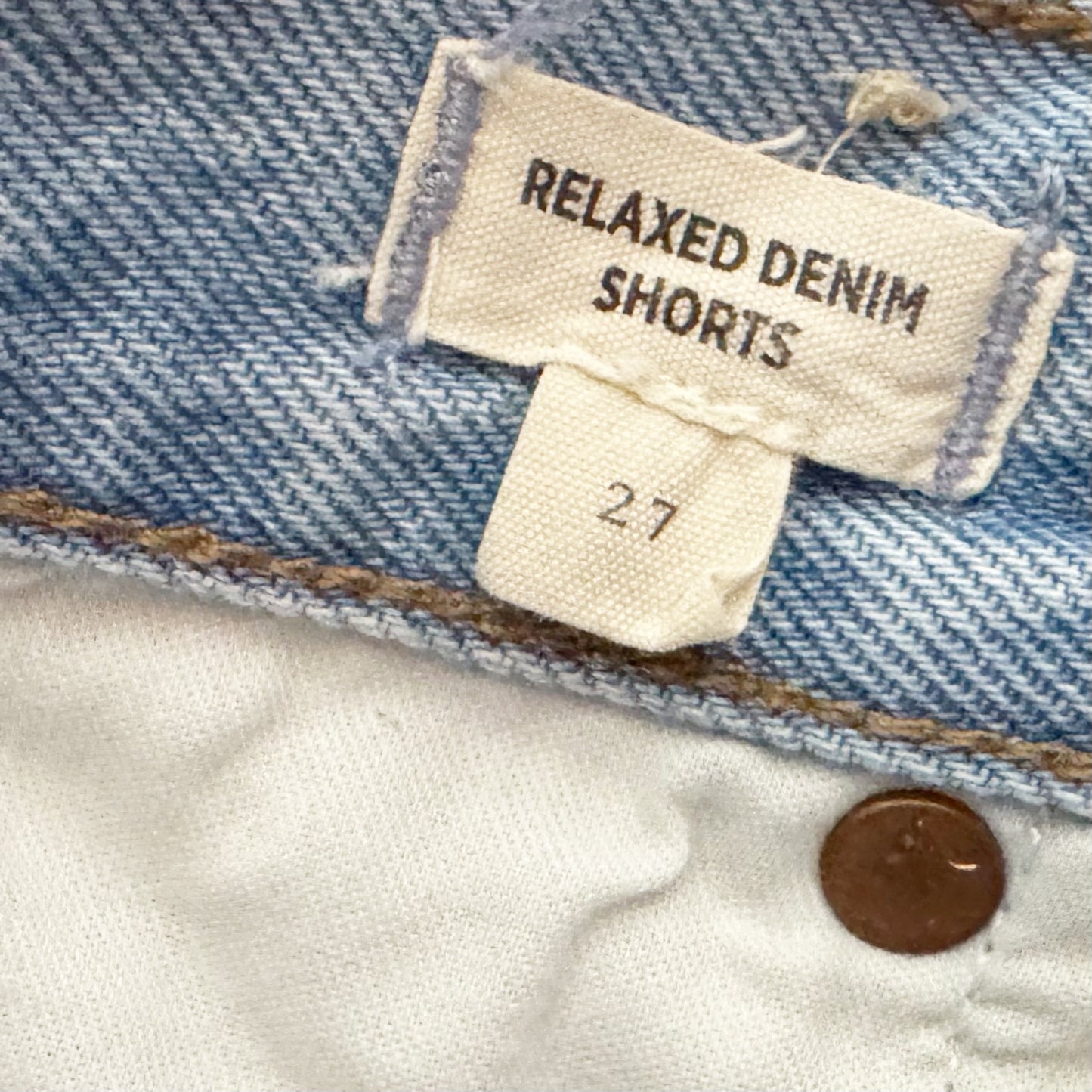 Madewell Relaxed Fit Denim Cut Off High Waisted Shorts