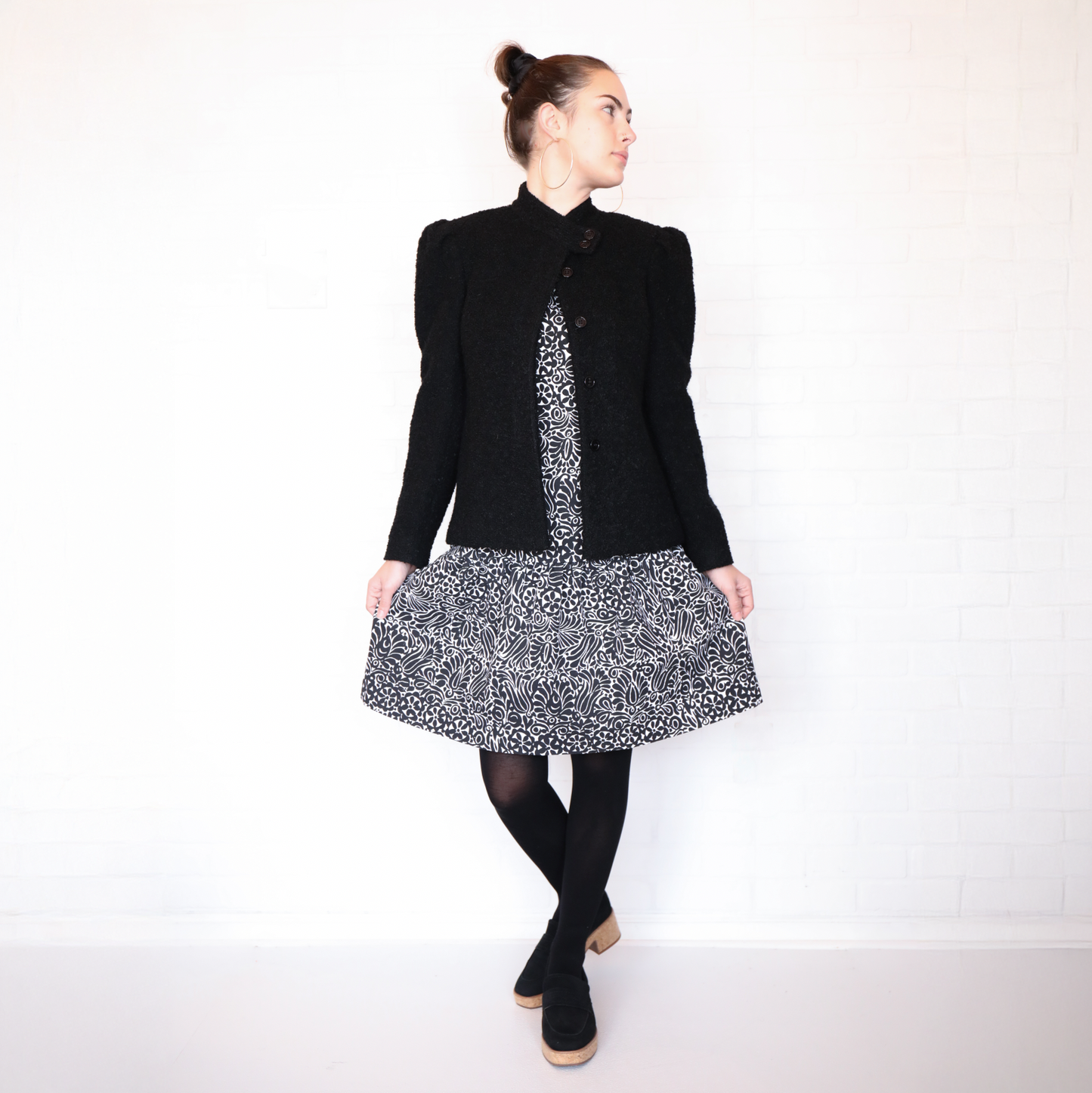 Marimekko X Banana Republic Black & White Print Dress