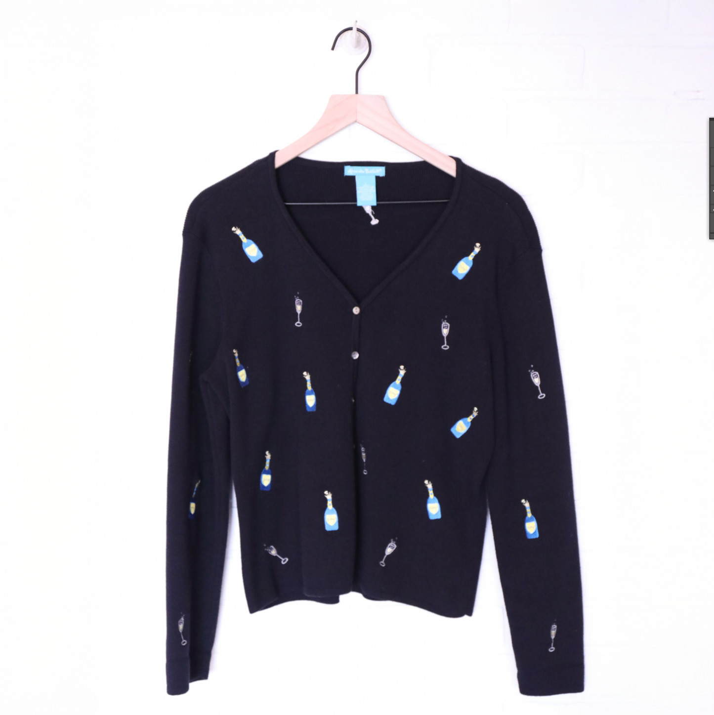 Alexandra Bartlett Vintage Champagne Cardigan Sweater