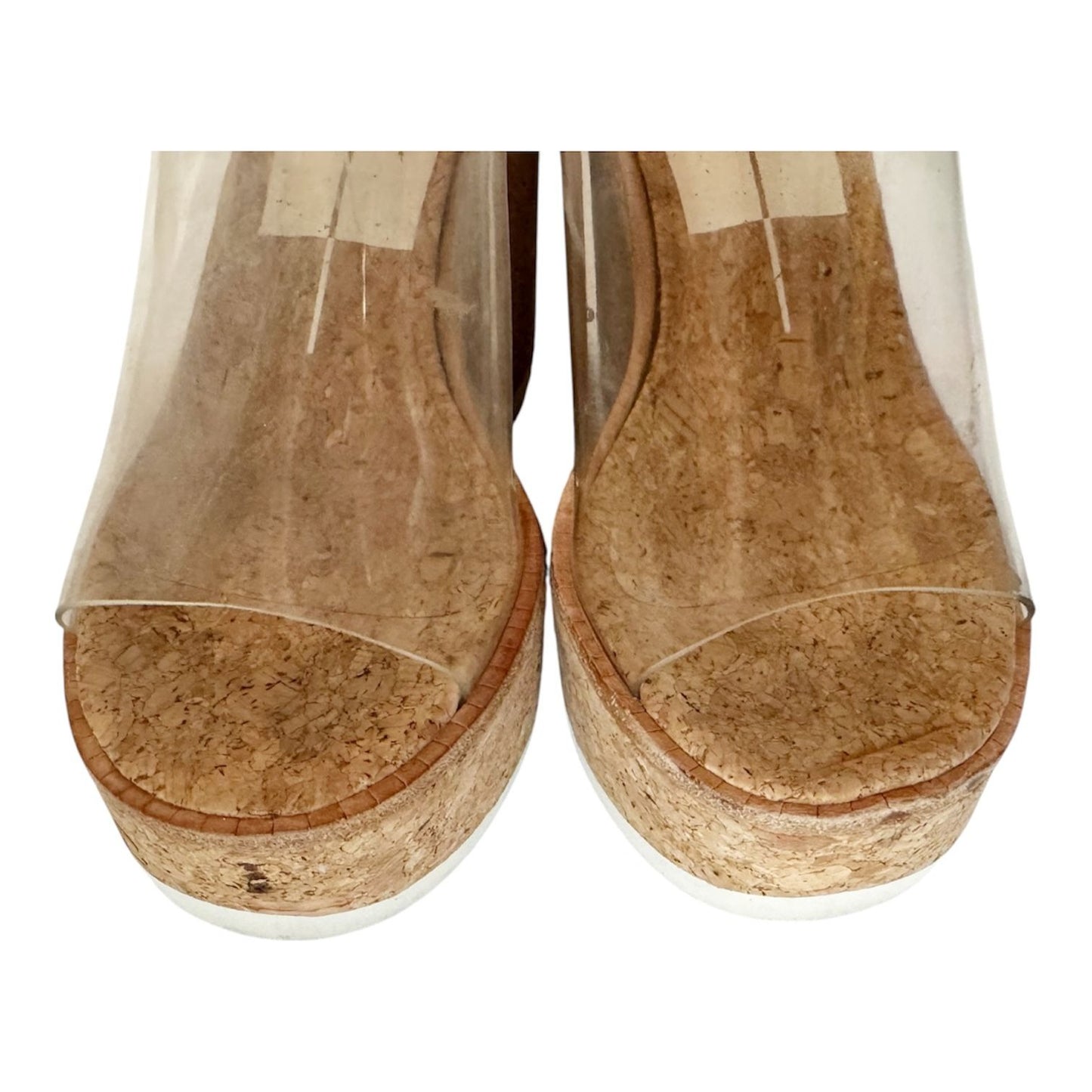 Dolce Vita Elania Translucent Strap Cork Platform Sandal