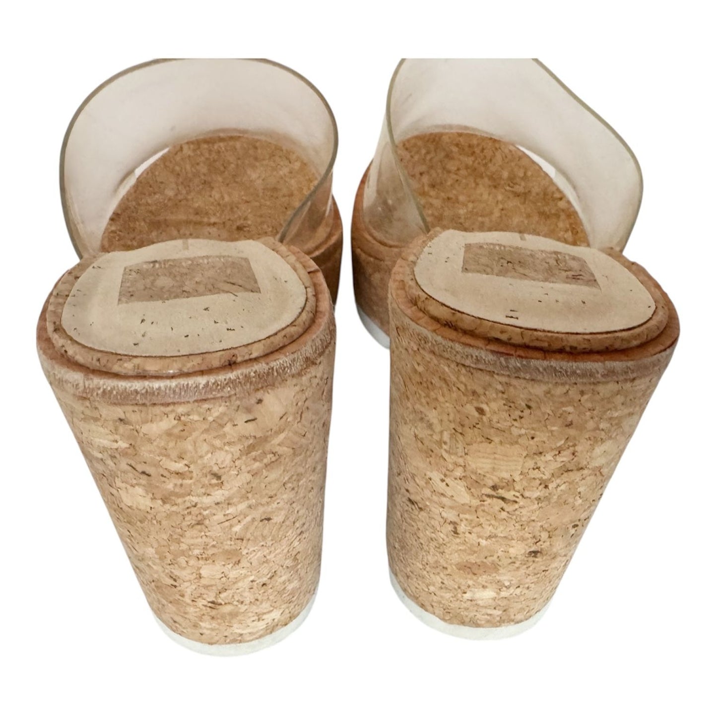Dolce Vita Elania Translucent Strap Cork Platform Sandal