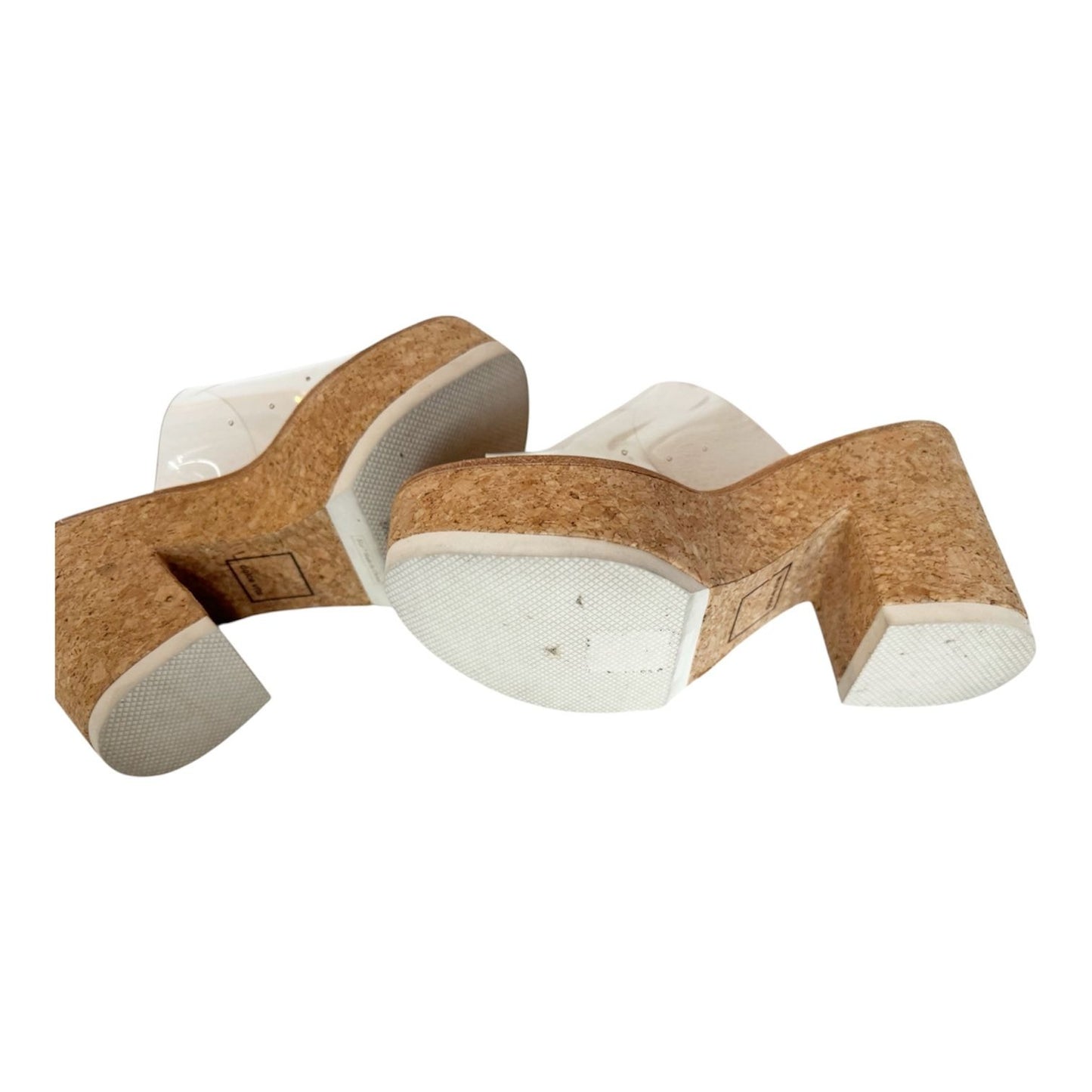 Dolce Vita Elania Translucent Strap Cork Platform Sandal