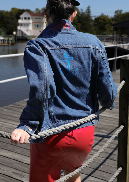 Levi's Custom Hand Painted Classic Trucker Denim Jacket