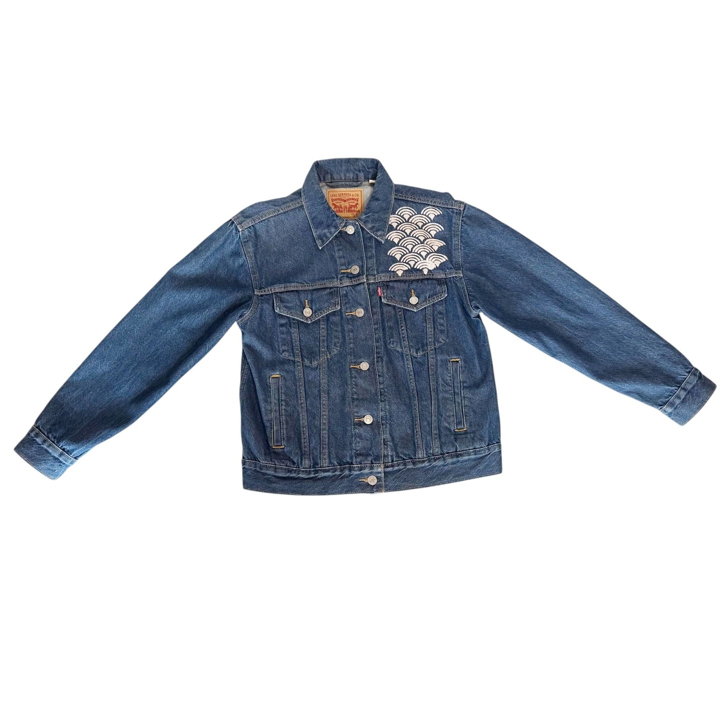 Levi's Custom Hand Painted Classic Trucker Denim Jacket