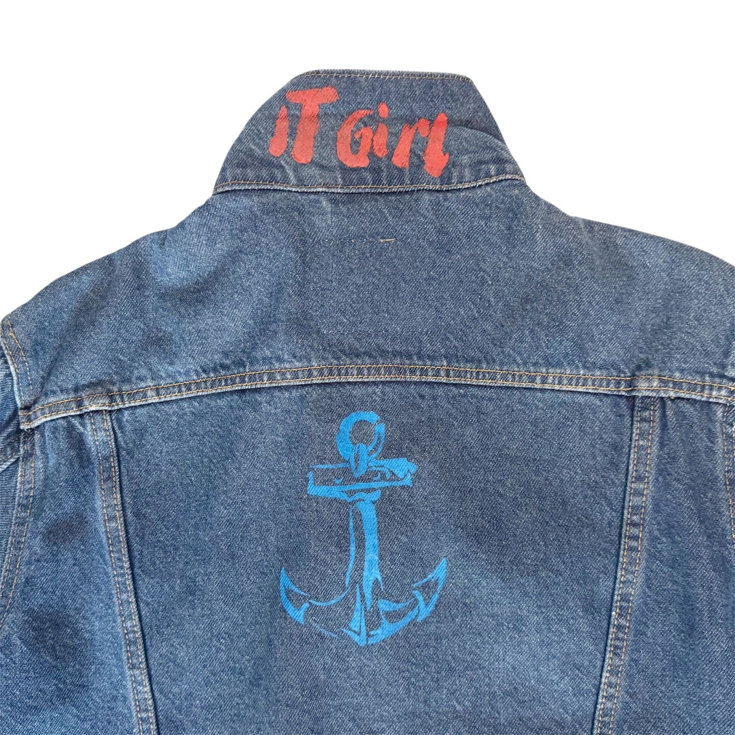 Levi's Custom Hand Painted Classic Trucker Denim Jacket
